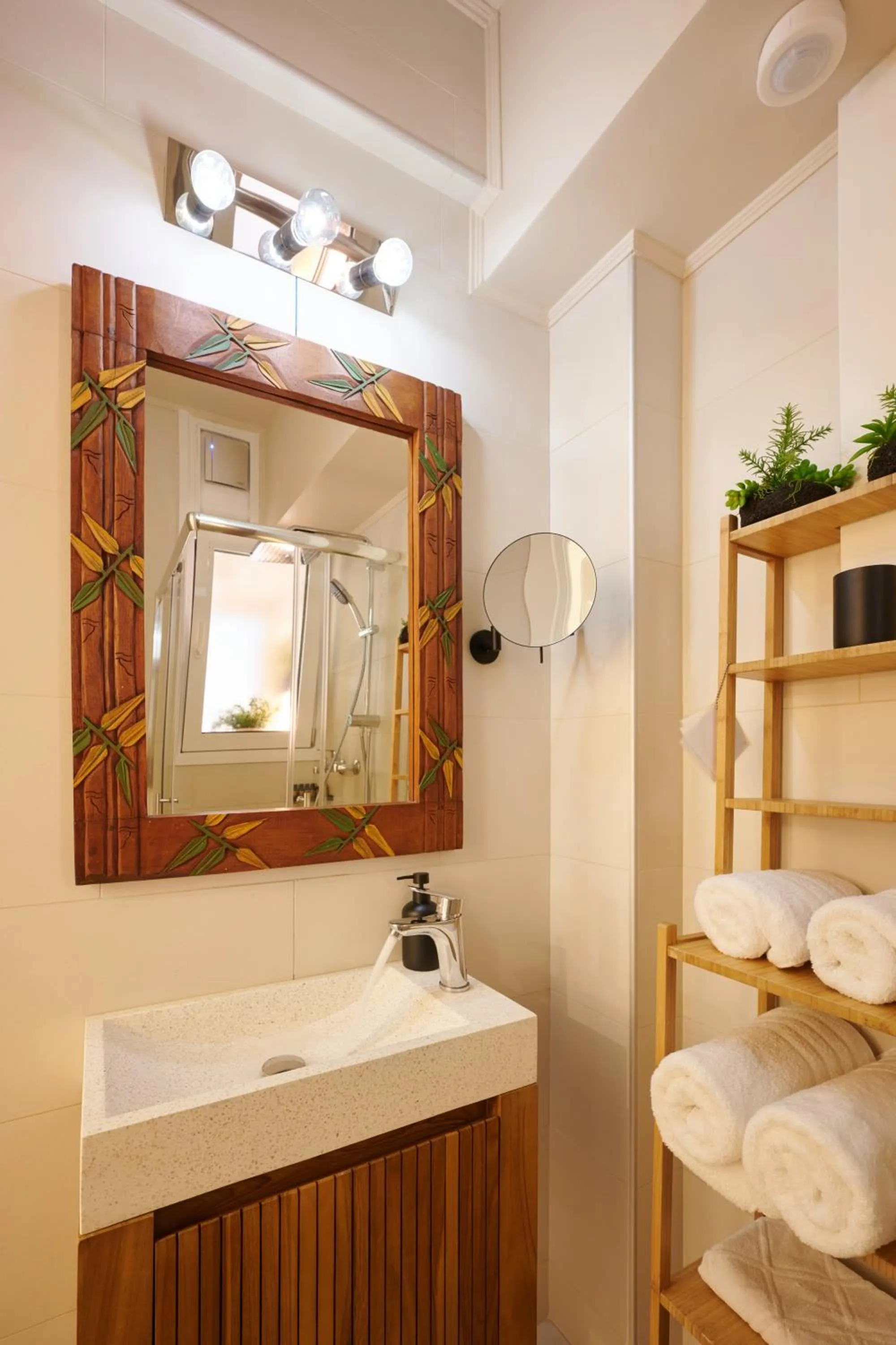 Shower in Rastoni Athens Suites near Acropolis