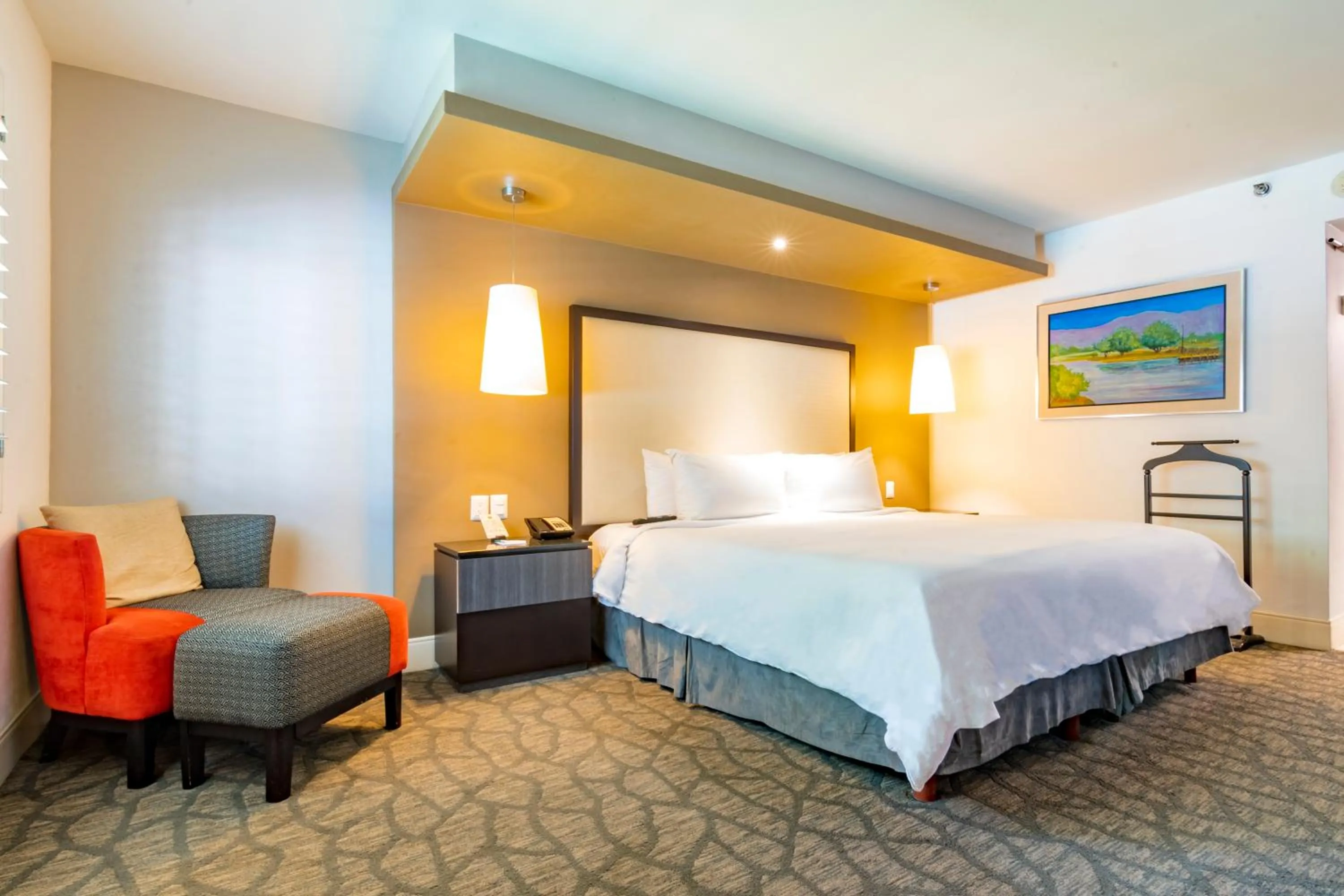 Bed in Hotel Lucerna Mexicali