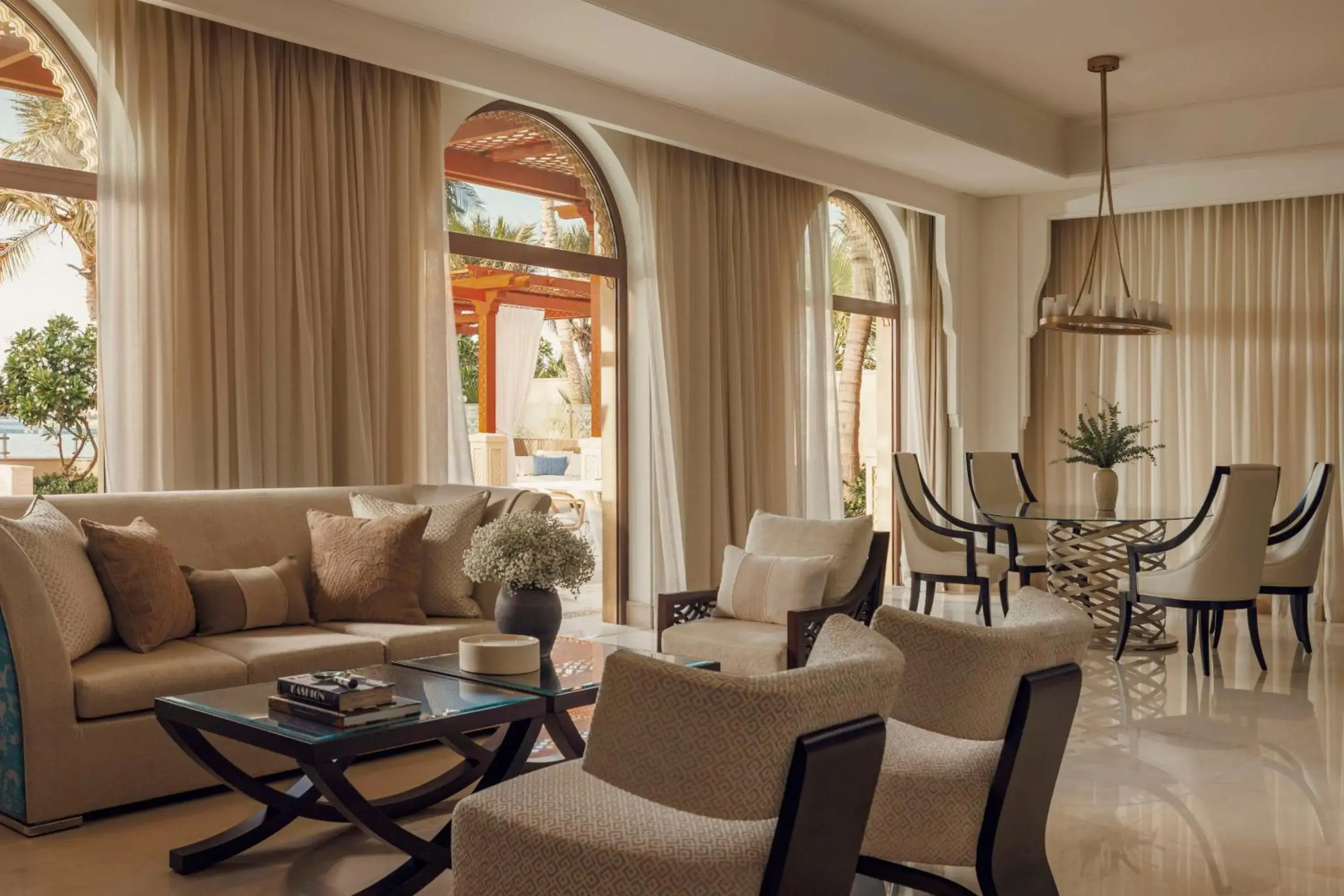 Living room in One&Only The Palm Dubai Living room in One&Only The Palm Dubai