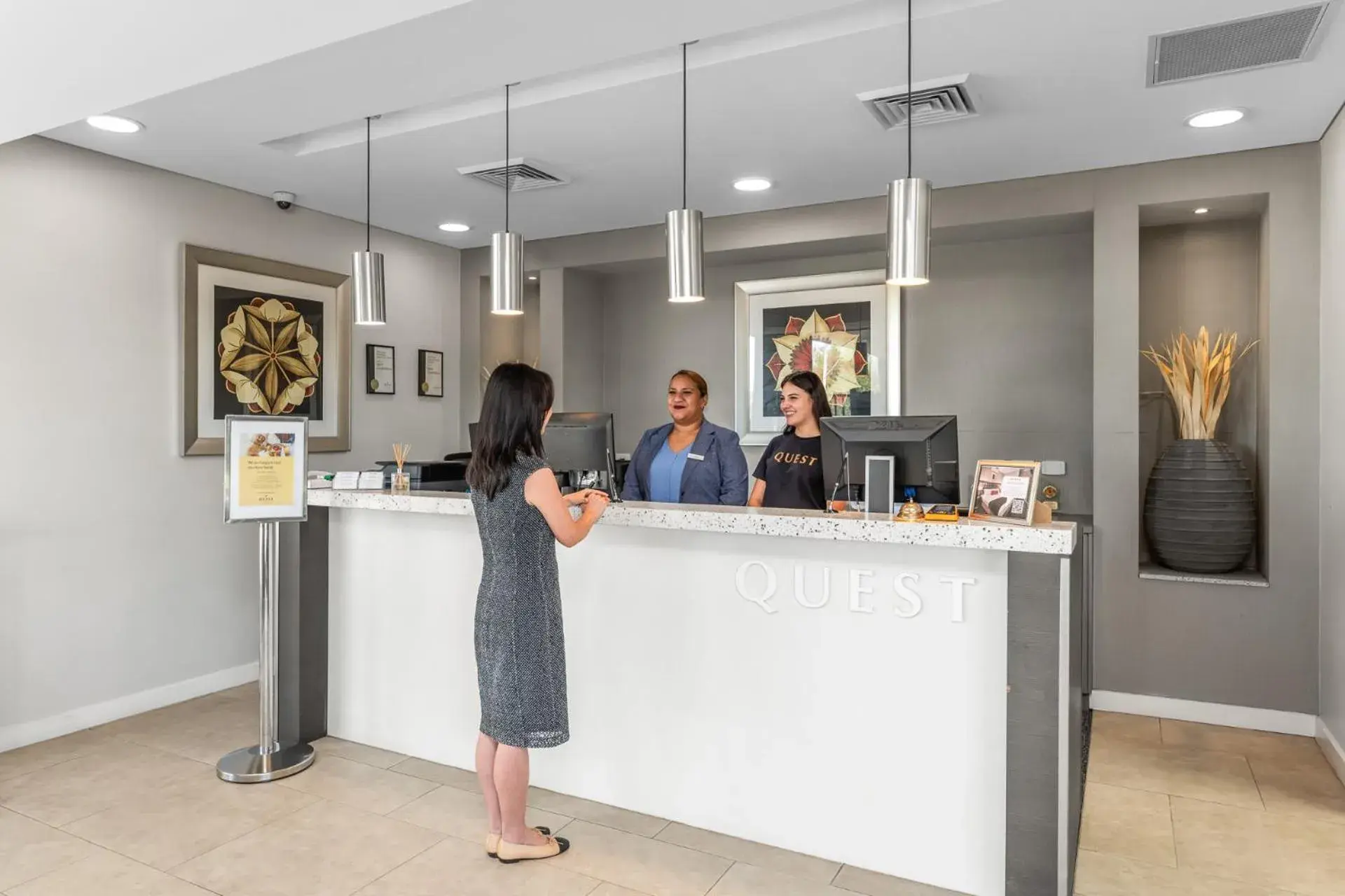 Lobby or reception in Quest Campbelltown Lobby or reception in Quest Campbelltown