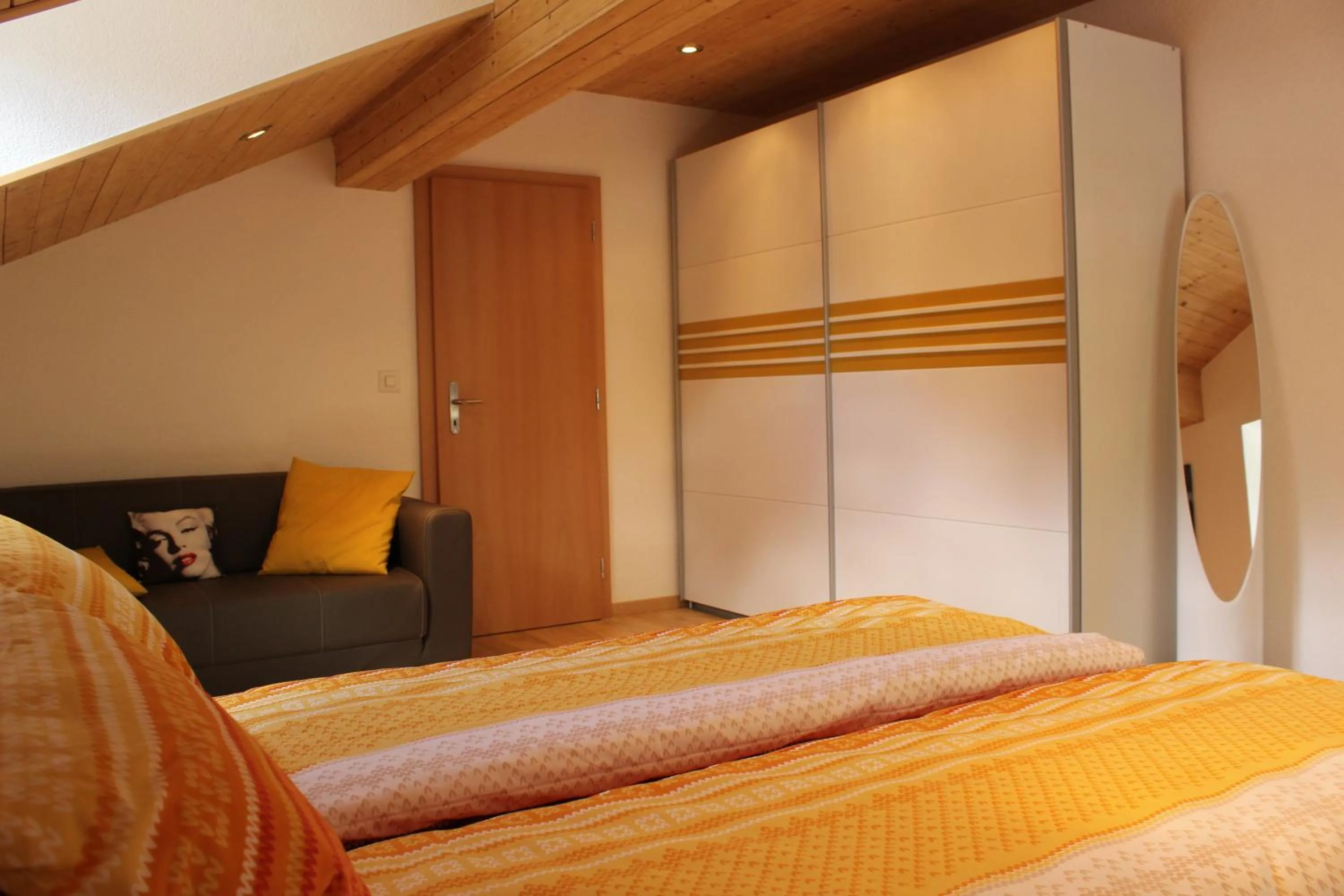 Bedroom, Bed in Haus Dorf 7