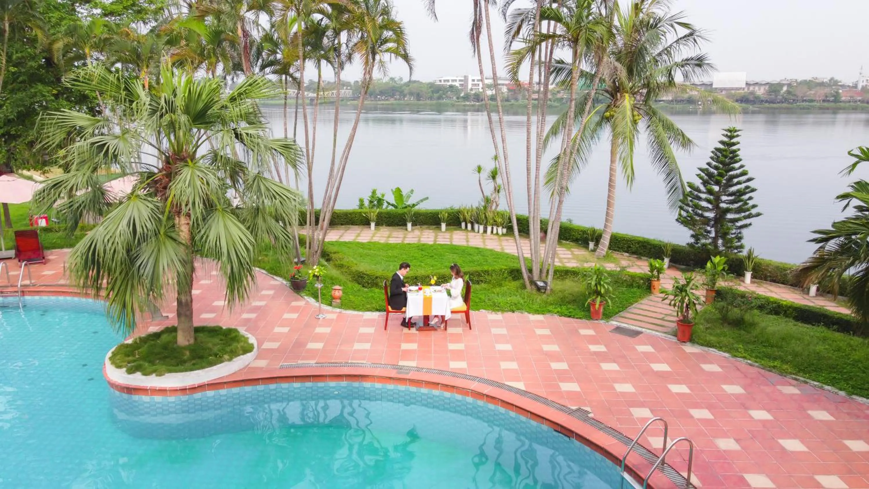 Bird's eye view in Century Riverside Hotel Hue