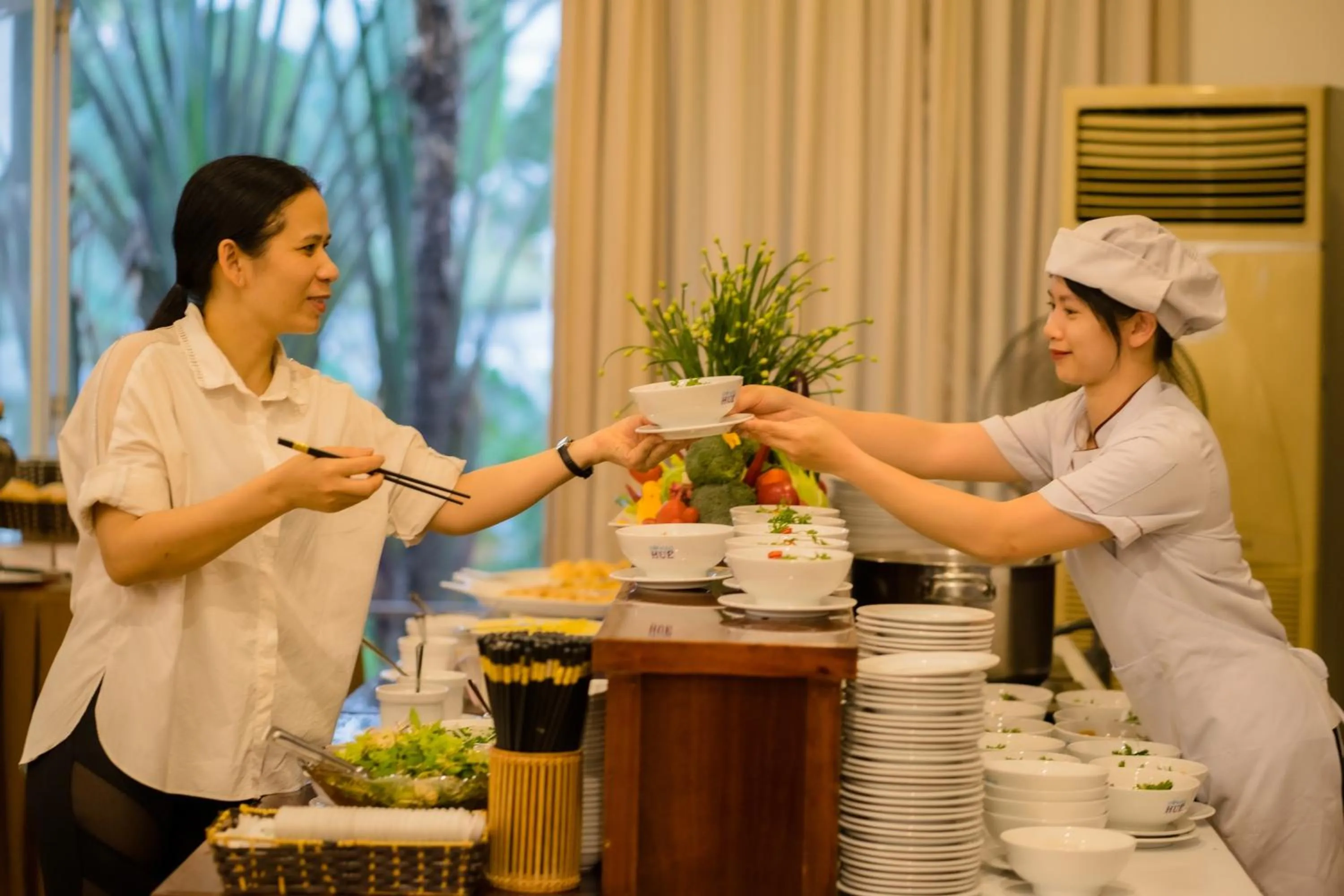 Breakfast in Century Riverside Hotel Hue
