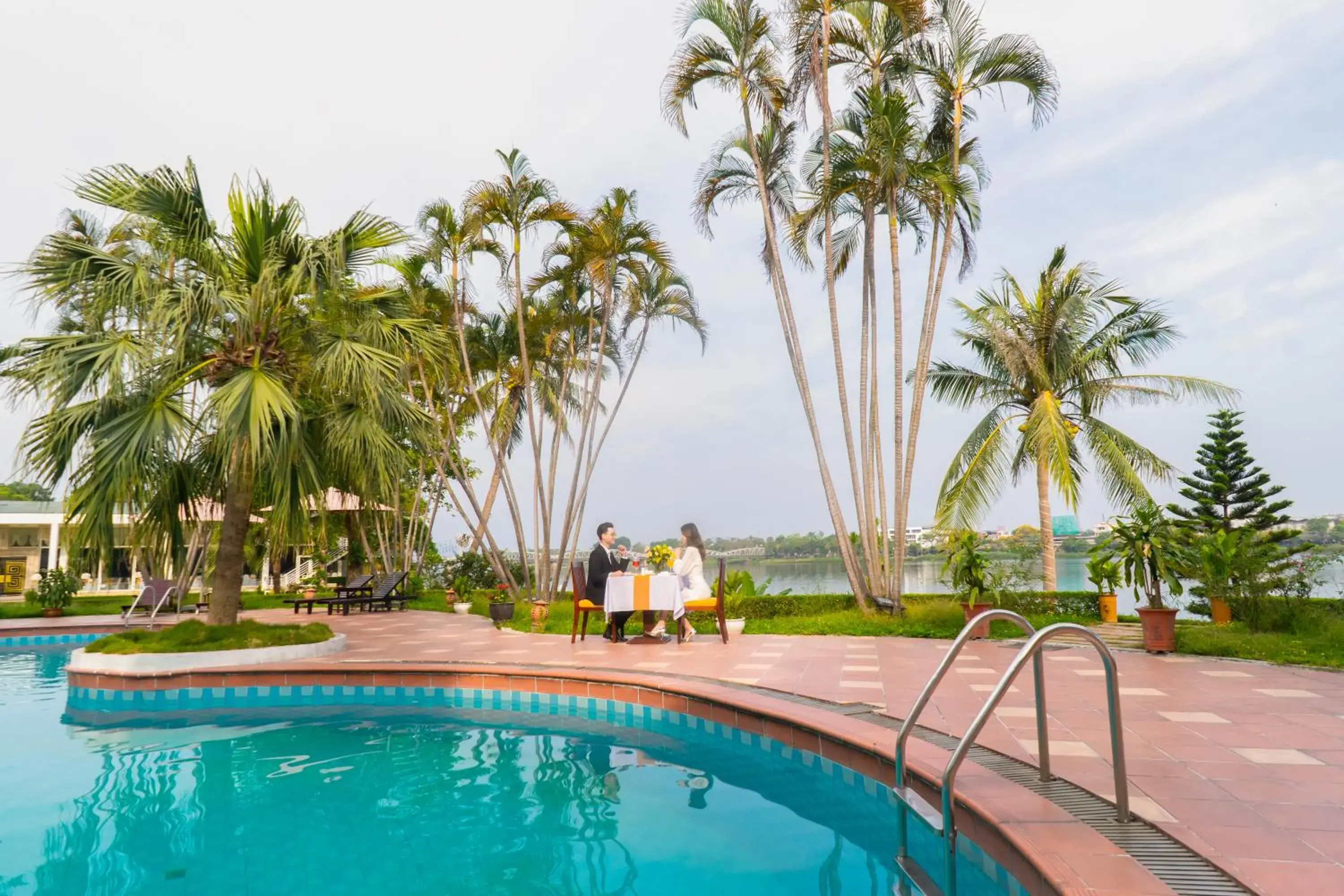 Swimming pool in Century Riverside Hotel Hue Swimming pool in Century Riverside Hotel Hue