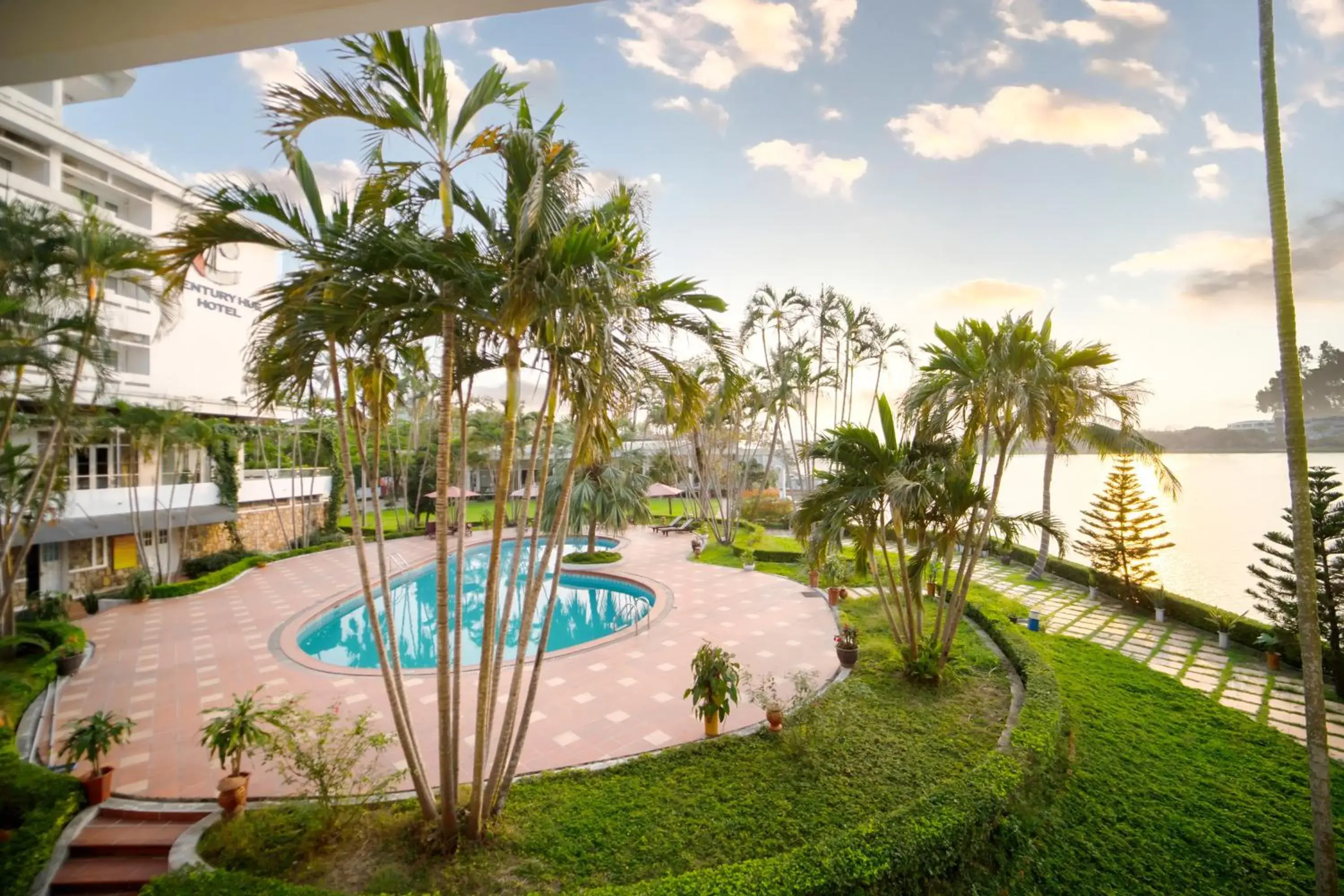 Swimming pool in Century Riverside Hotel Hue Swimming pool in Century Riverside Hotel Hue