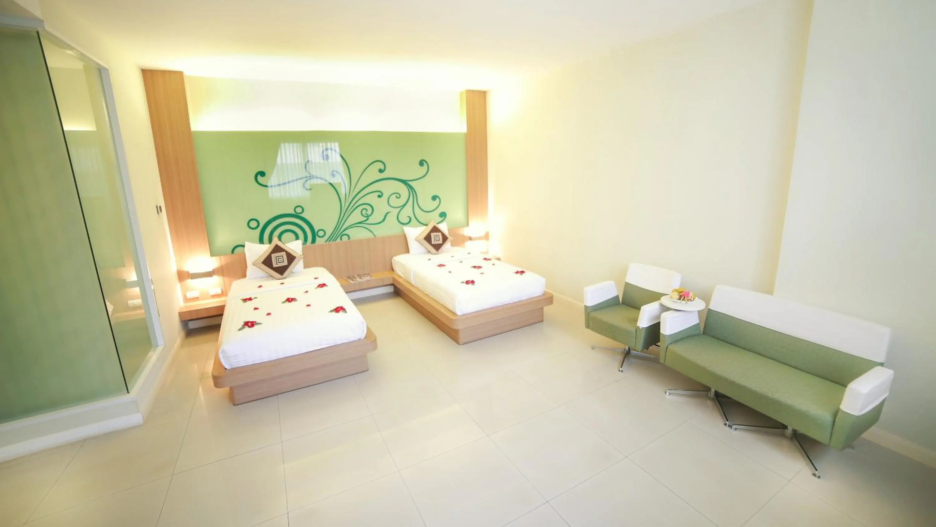 Photo of the whole room, Bed in Lanexang Princess Hotel