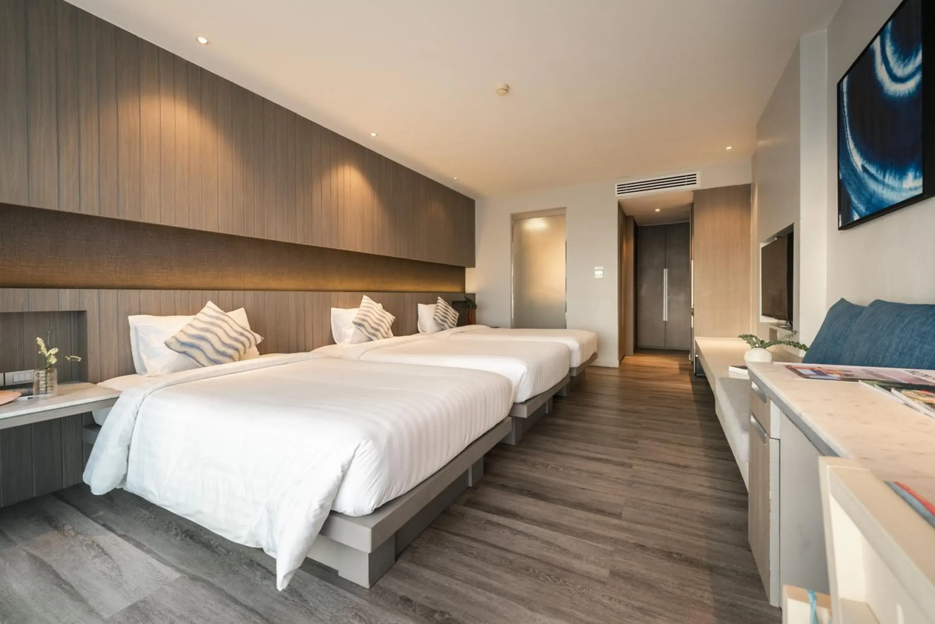 Bed in Hotel IKON Phuket - SHA Extra Plus Bed in Hotel IKON Phuket - SHA Extra Plus