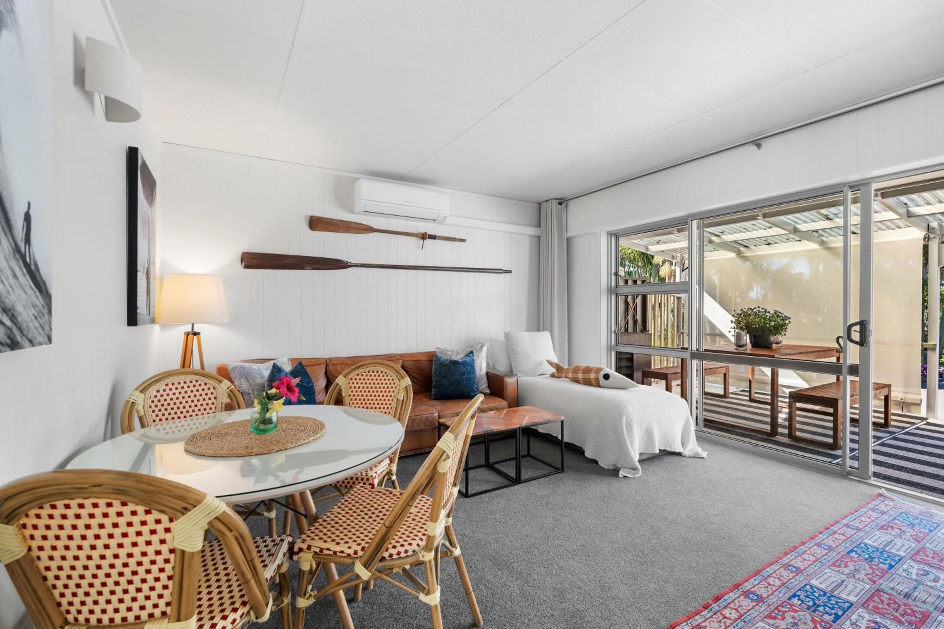 Living room, Bed in Stay Kerikeri