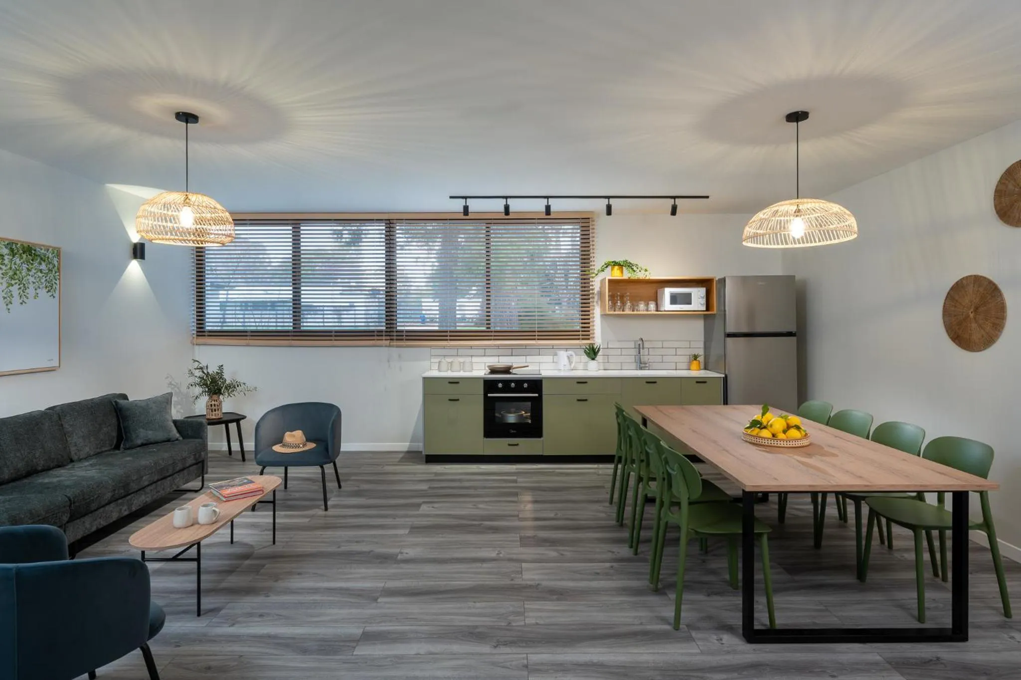 Kitchen or kitchenette in Erettz Dafna Travel Hotel