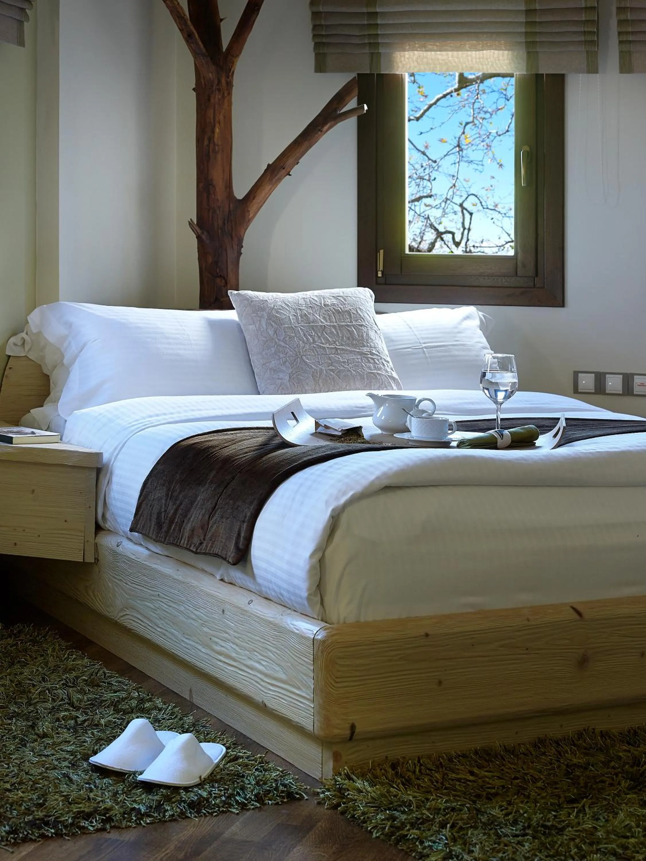 Bed in Stevalia Hotel & Spa