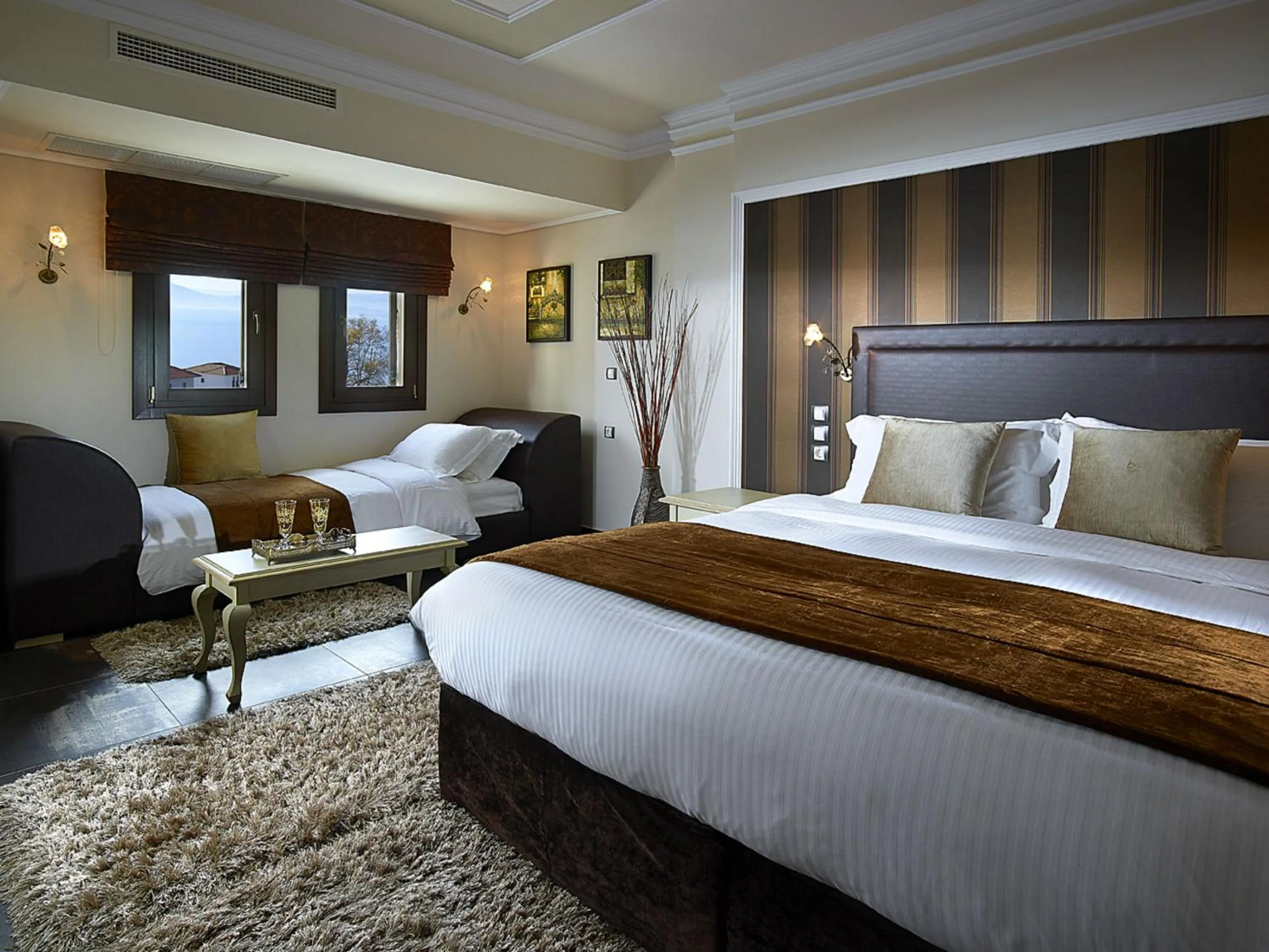 Bedroom, Bed in Stevalia Hotel & Spa