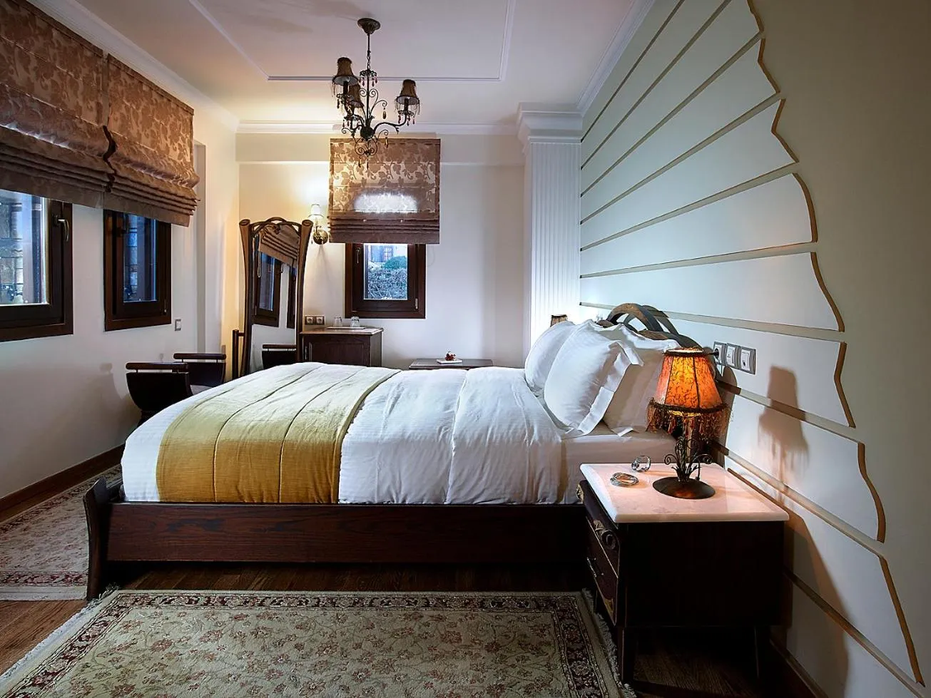 Bed in Stevalia Hotel & Spa