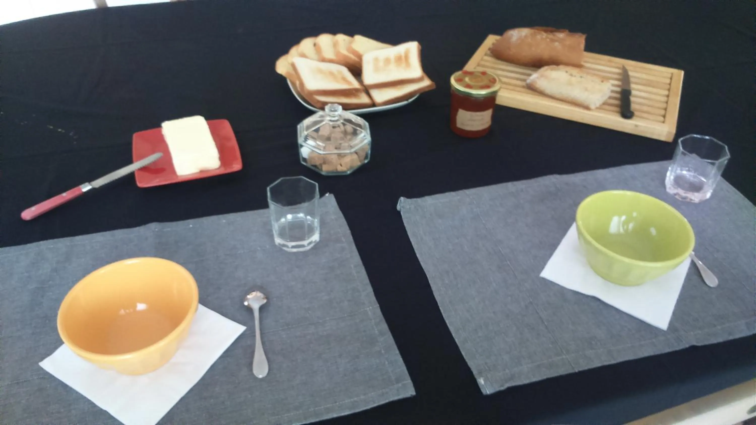 Breakfast in Maison ecologique en paille