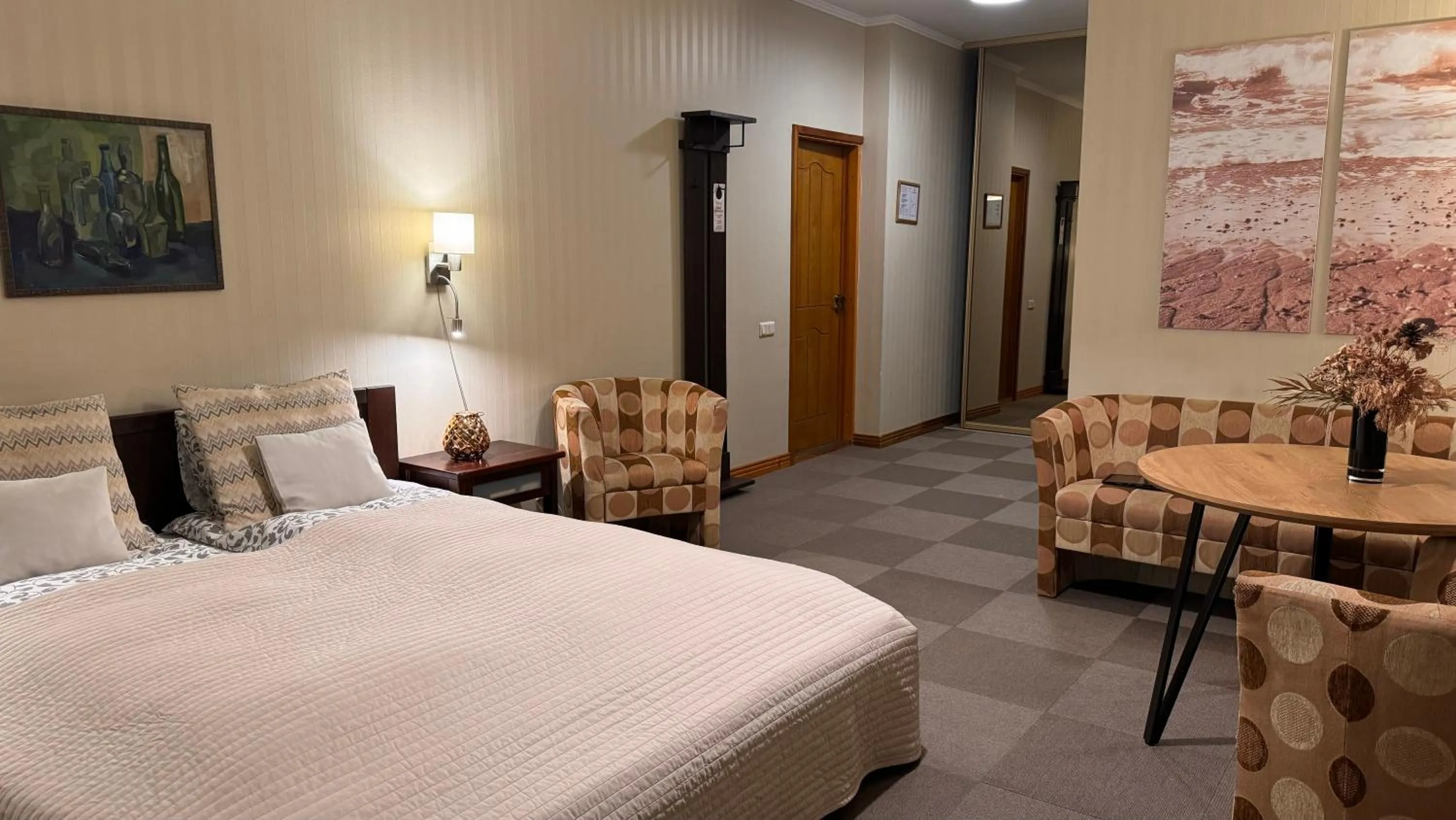 Bed in Hotel Vilhelmine