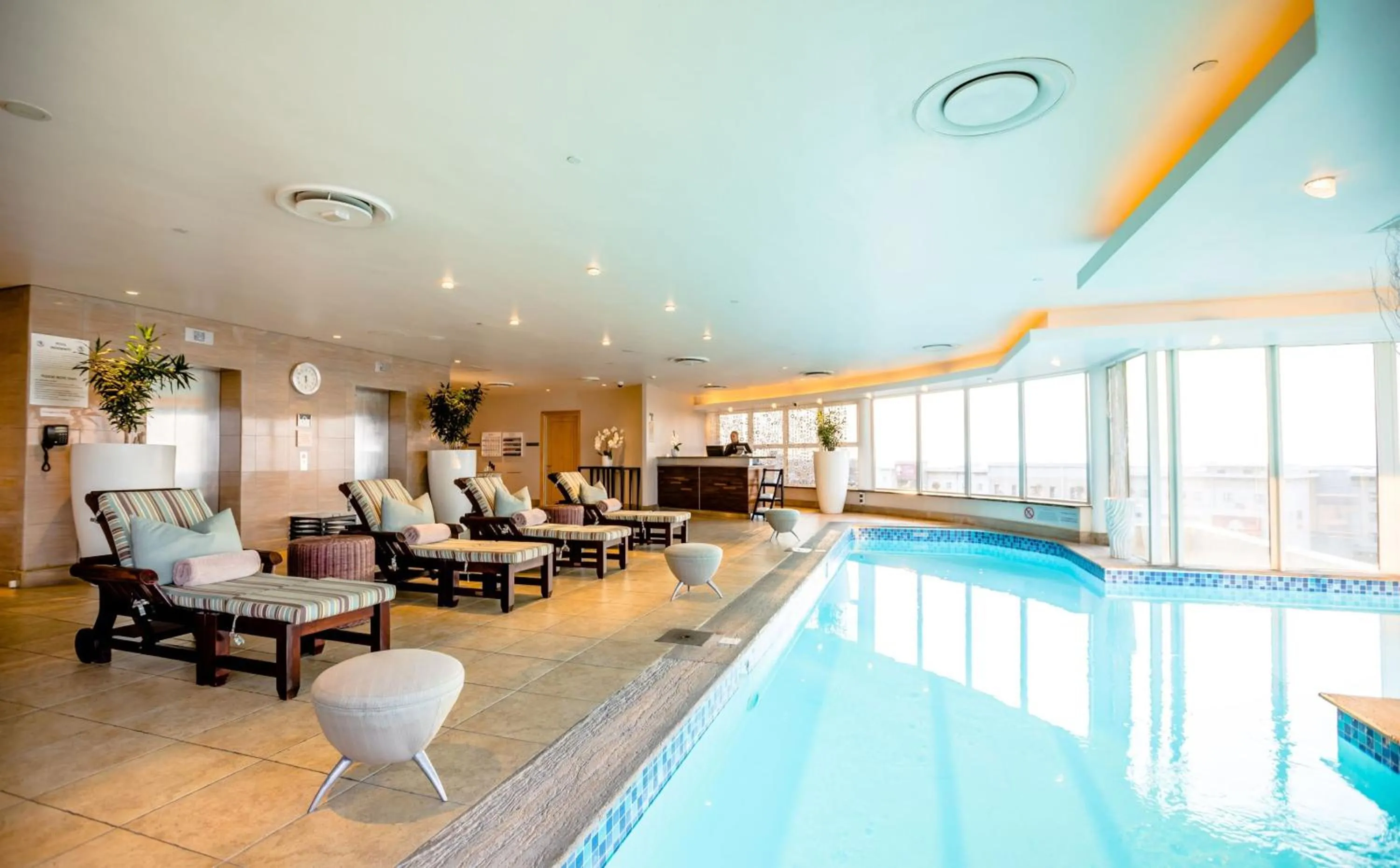 Swimming pool in InterContinental Johannesburg OR Tambo Airport Hotel by IHG
