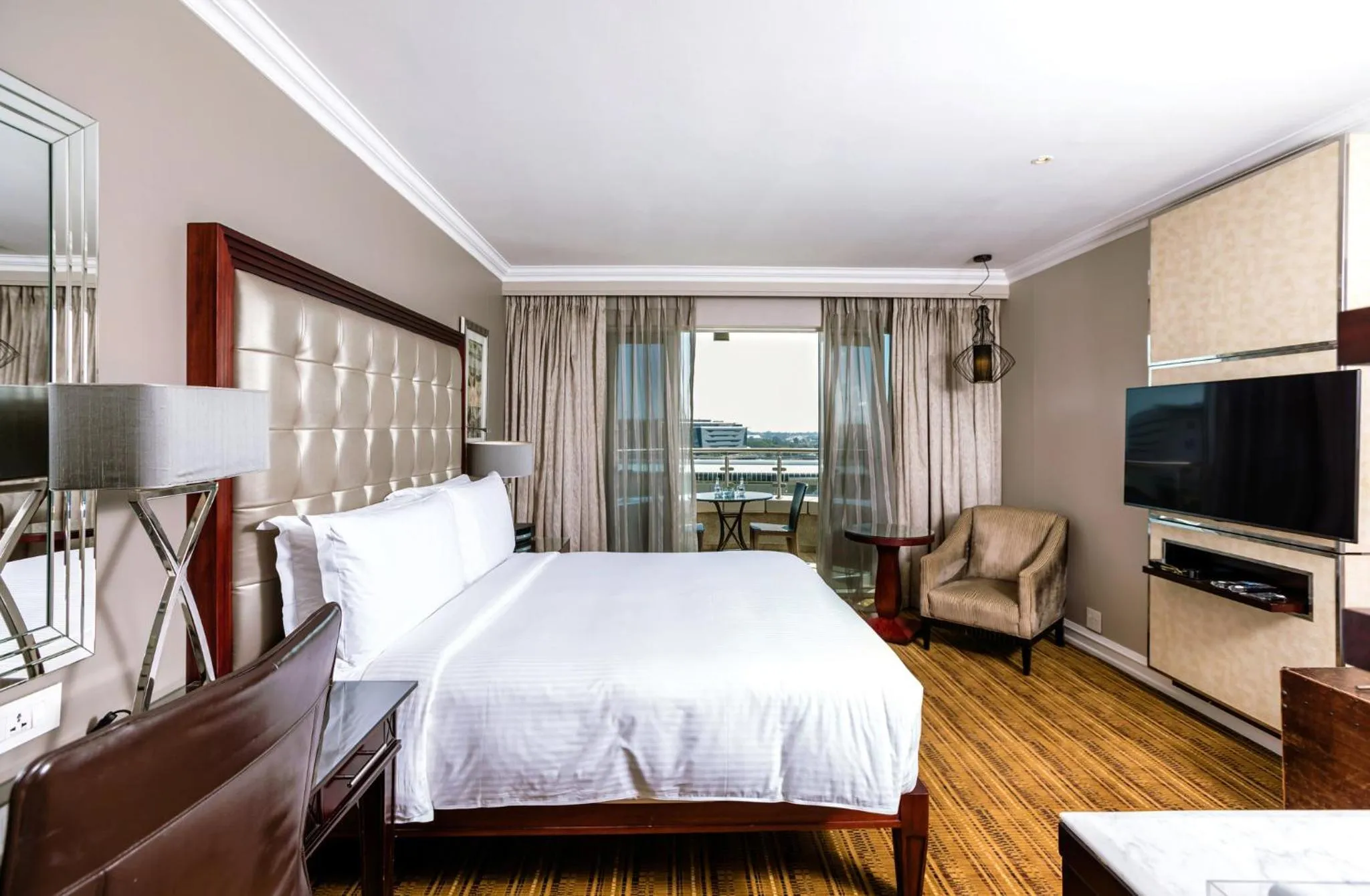 Photo of the whole room, Bed in InterContinental Johannesburg OR Tambo Airport Hotel by IHG