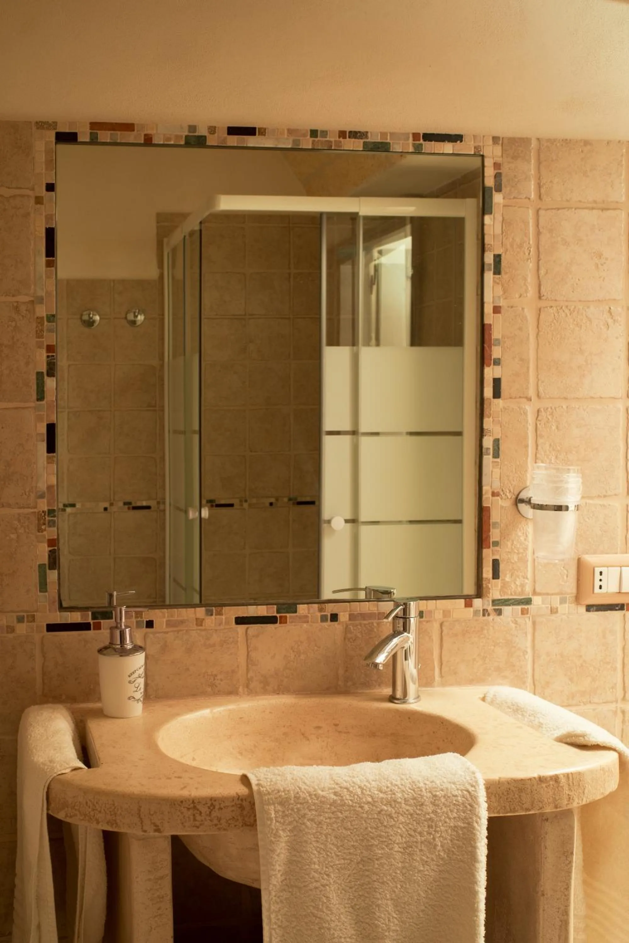 Bathroom in I Trulli del Tupparello