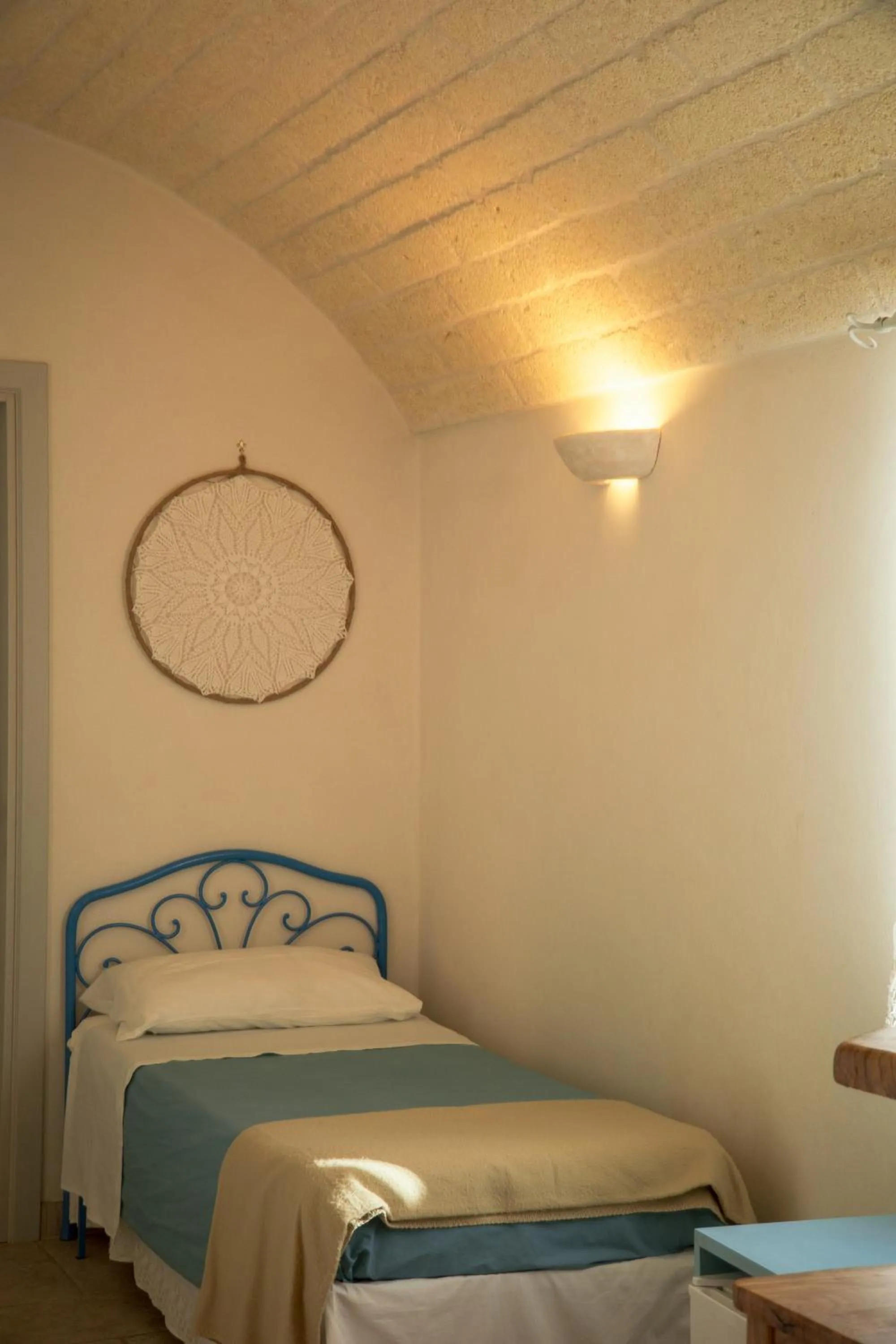 Bed in I Trulli del Tupparello