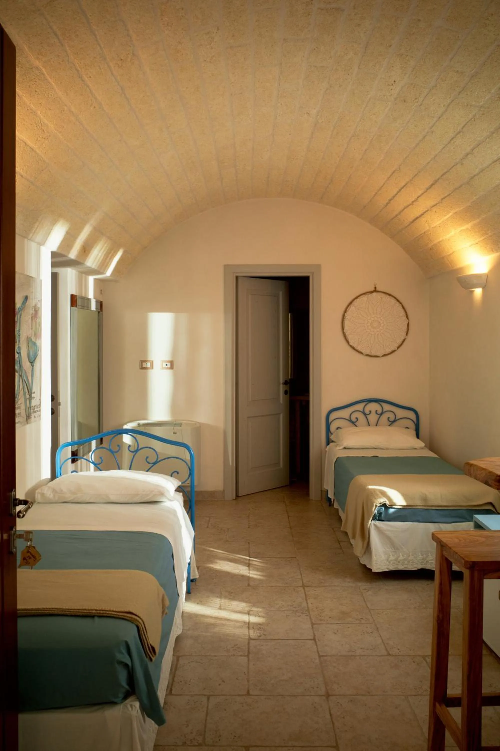 Bed in I Trulli del Tupparello