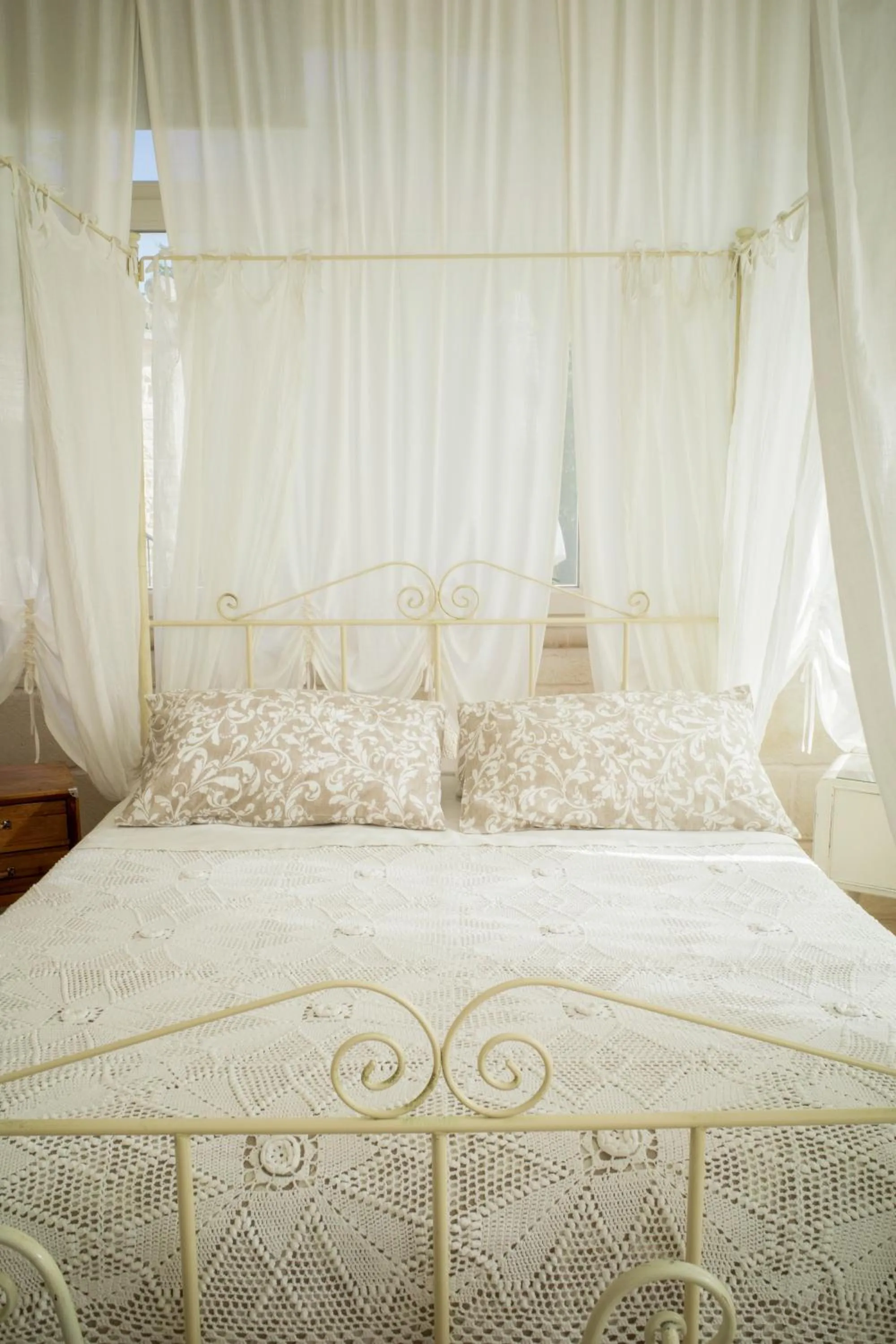 Bed in I Trulli del Tupparello