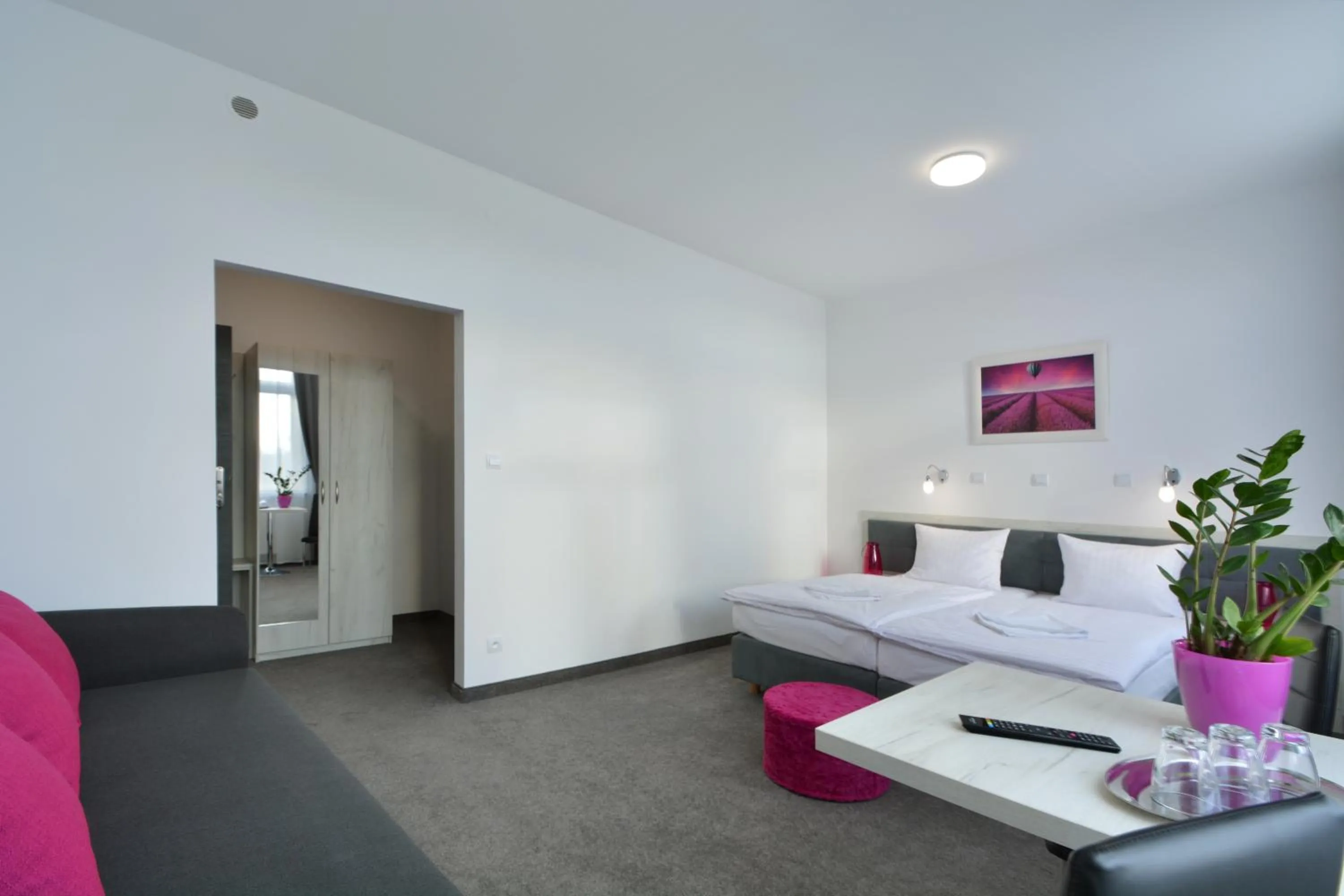 Bed in Hotel Roztocze