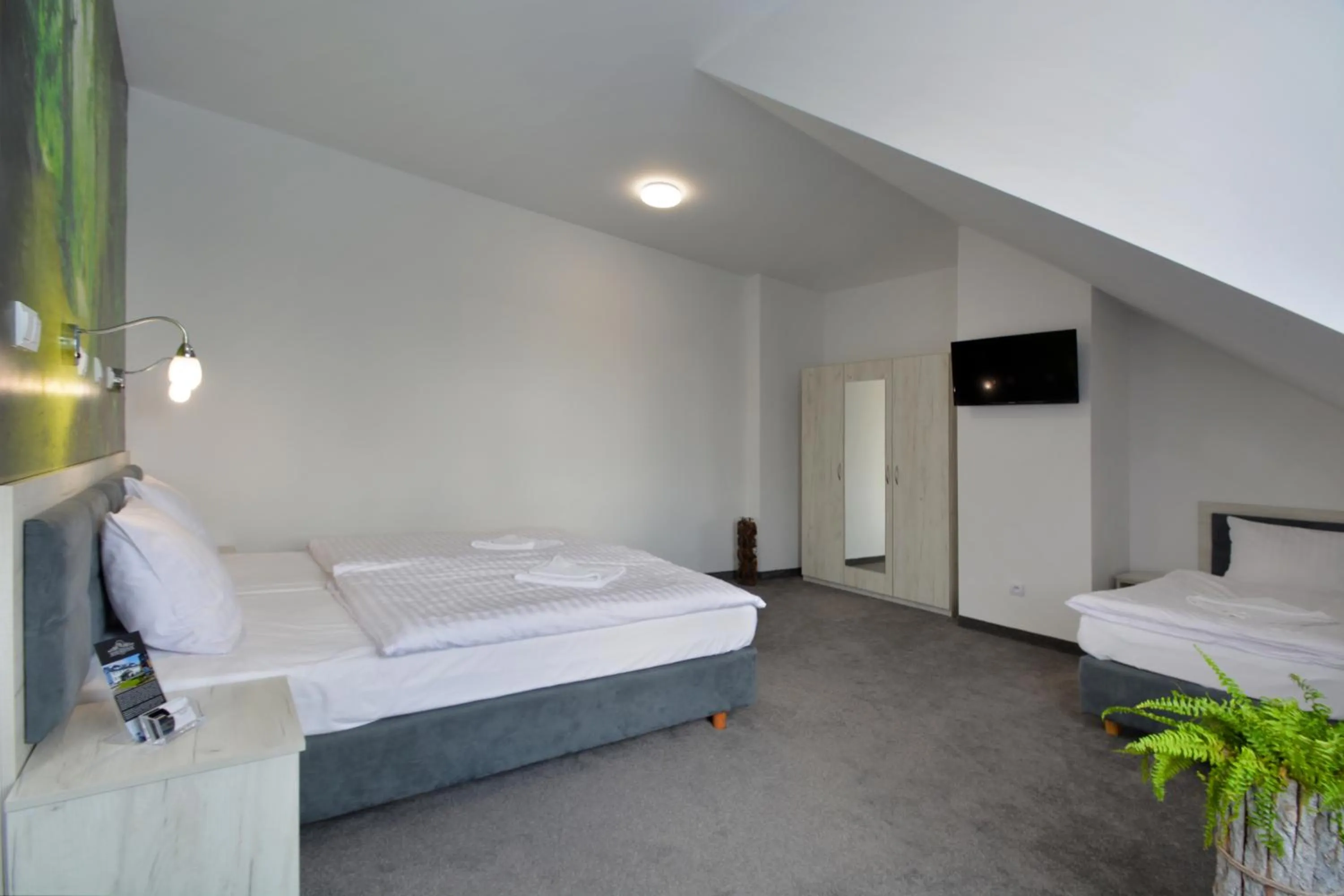 Bed in Hotel Roztocze