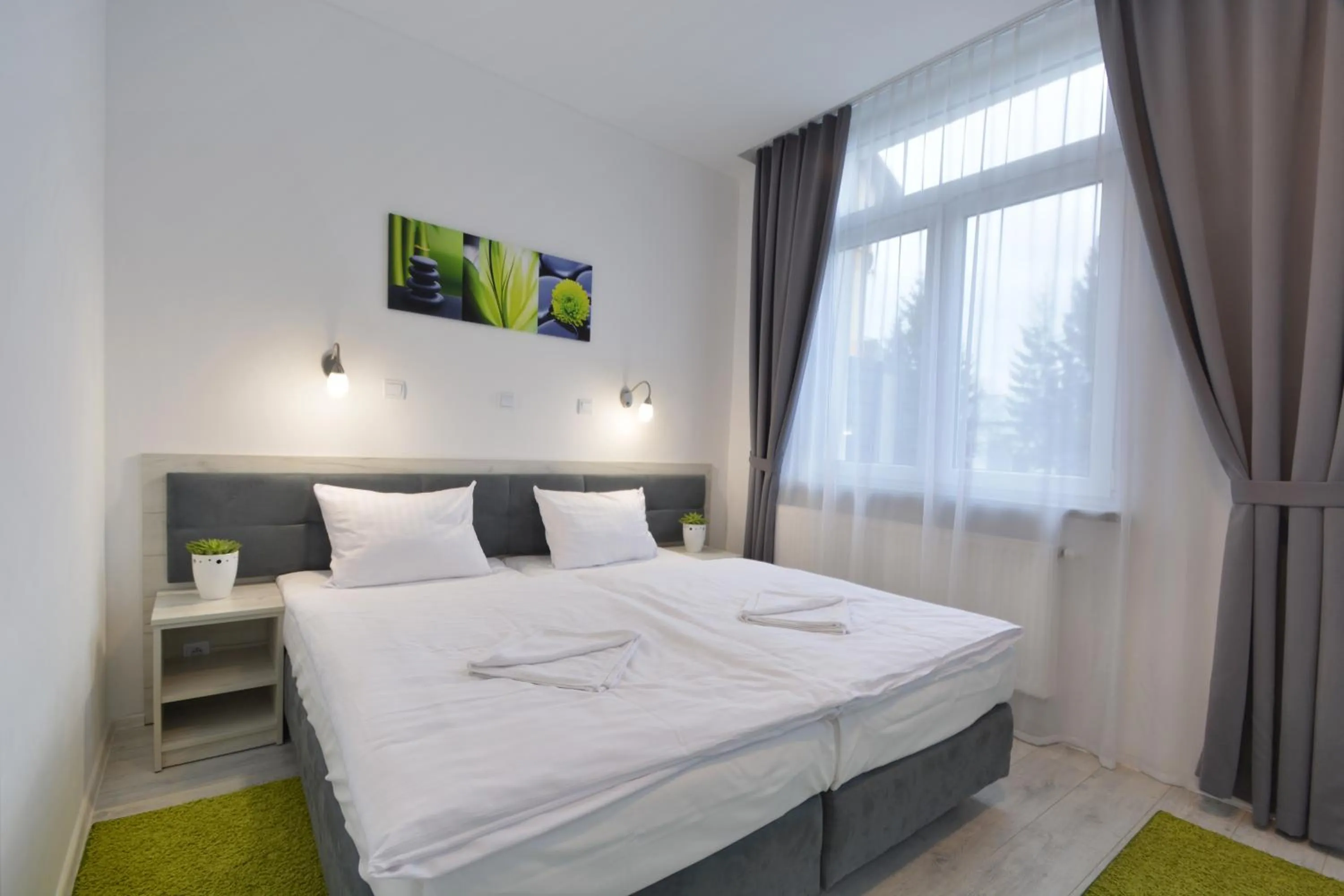 Bed in Hotel Roztocze