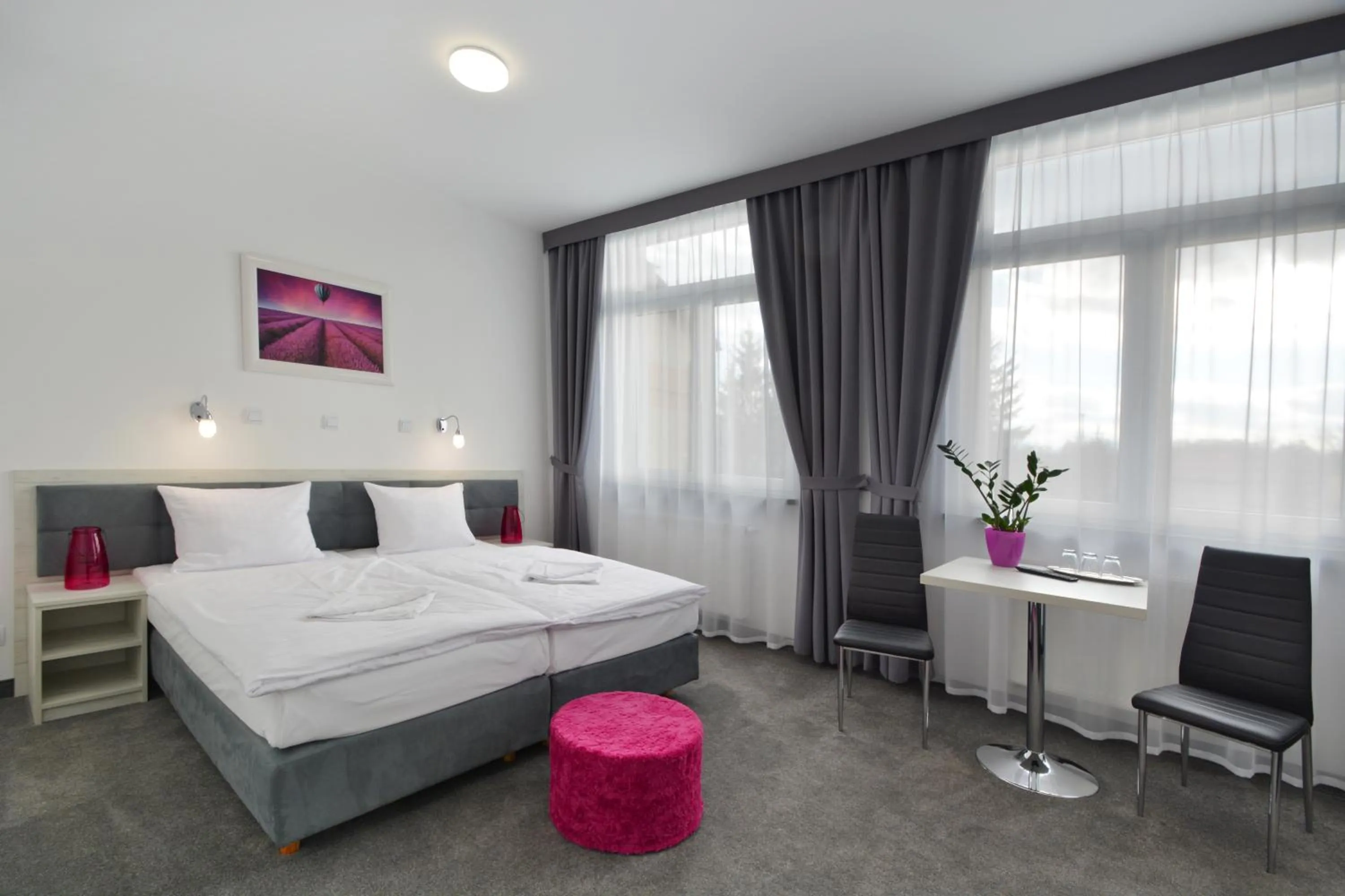 Bed in Hotel Roztocze