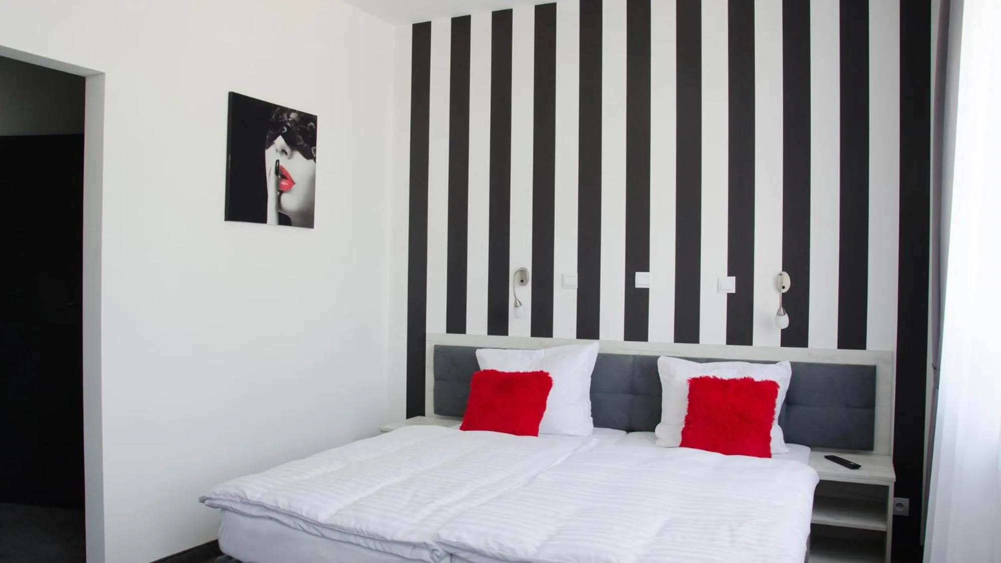 Bed in Hotel Roztocze