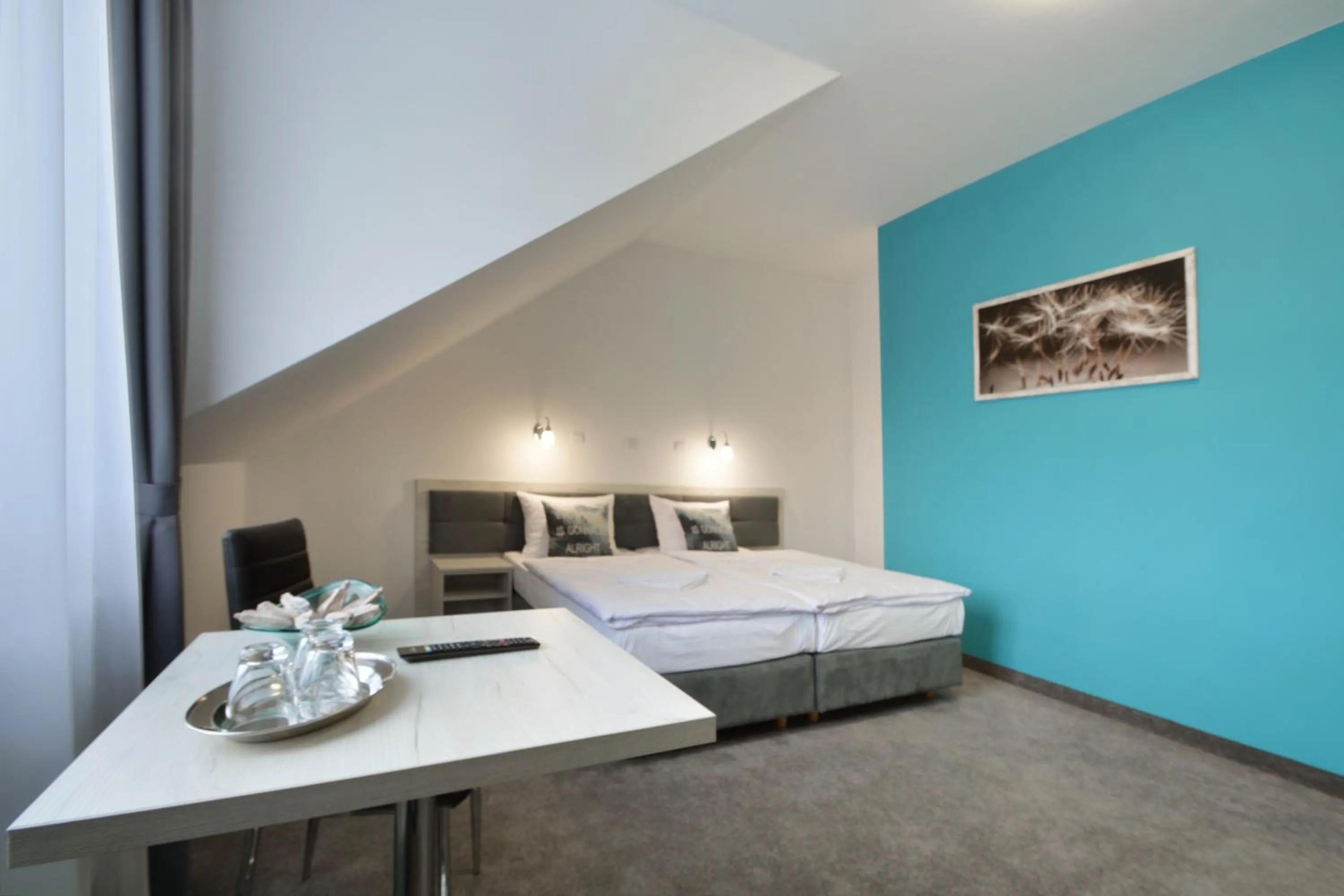 Bed in Hotel Roztocze