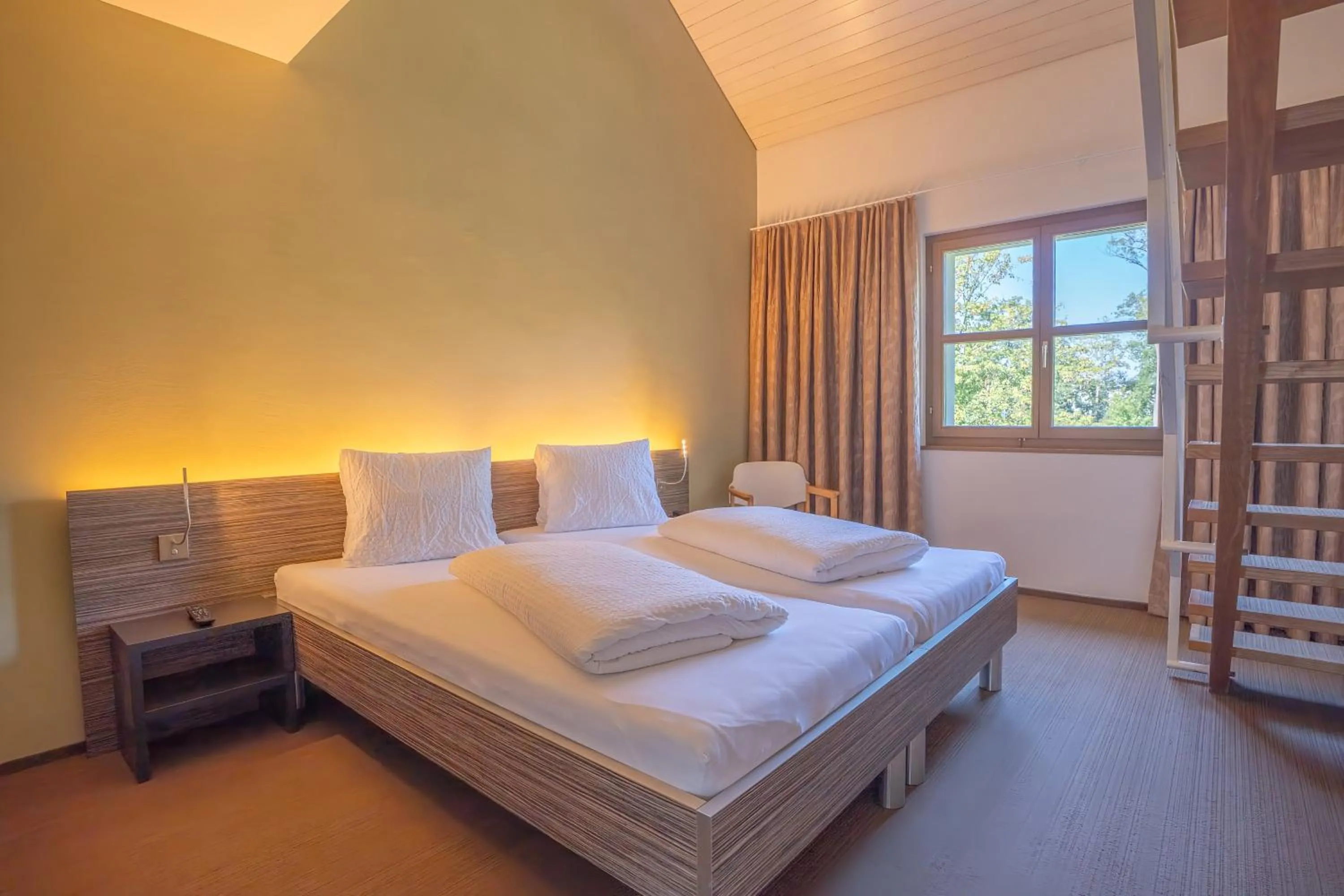 Bedroom, Bed in Hotel Restaurant Seegarten