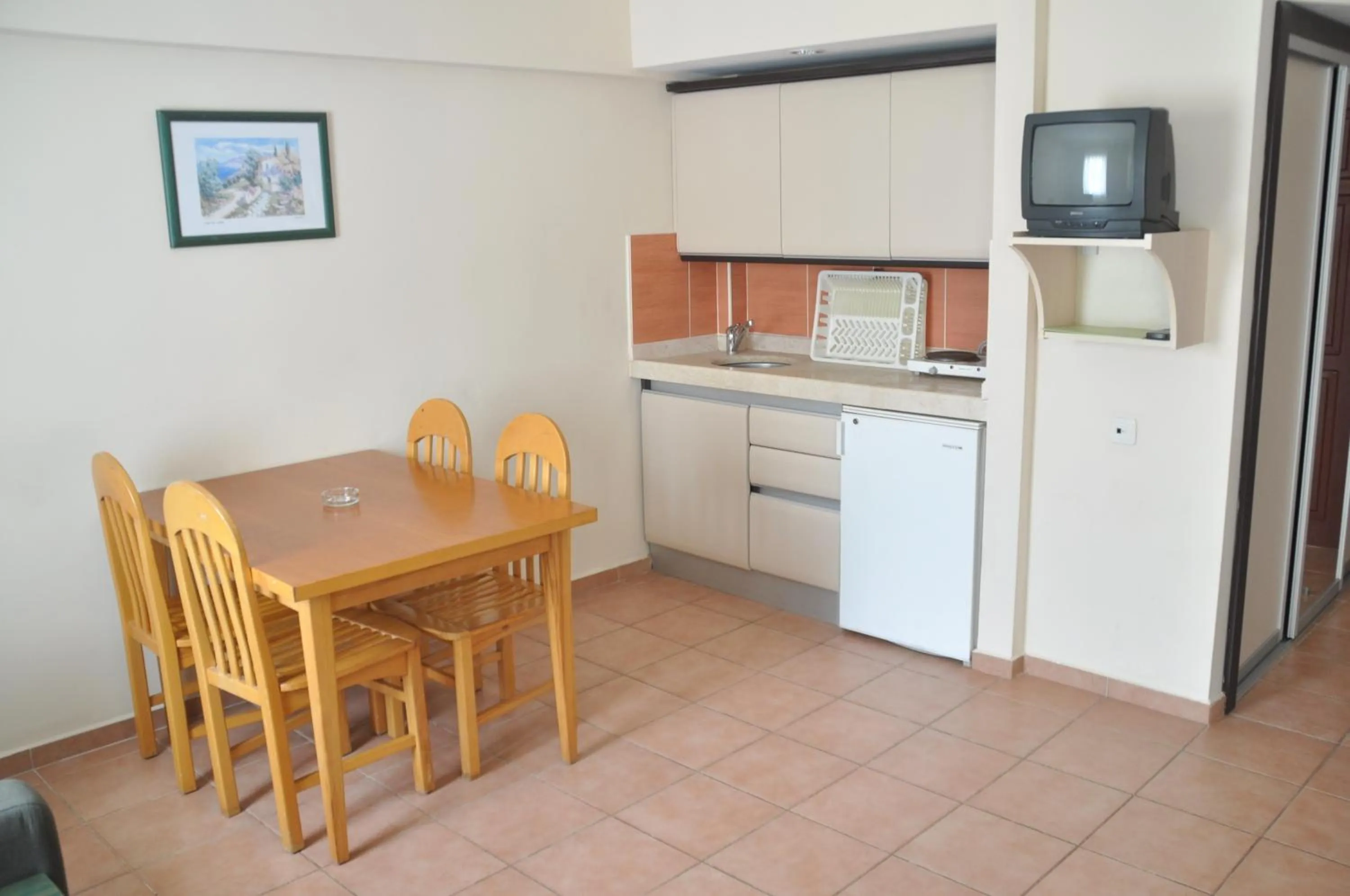 Kitchen or kitchenette in Club Sidar Apart Hotel
