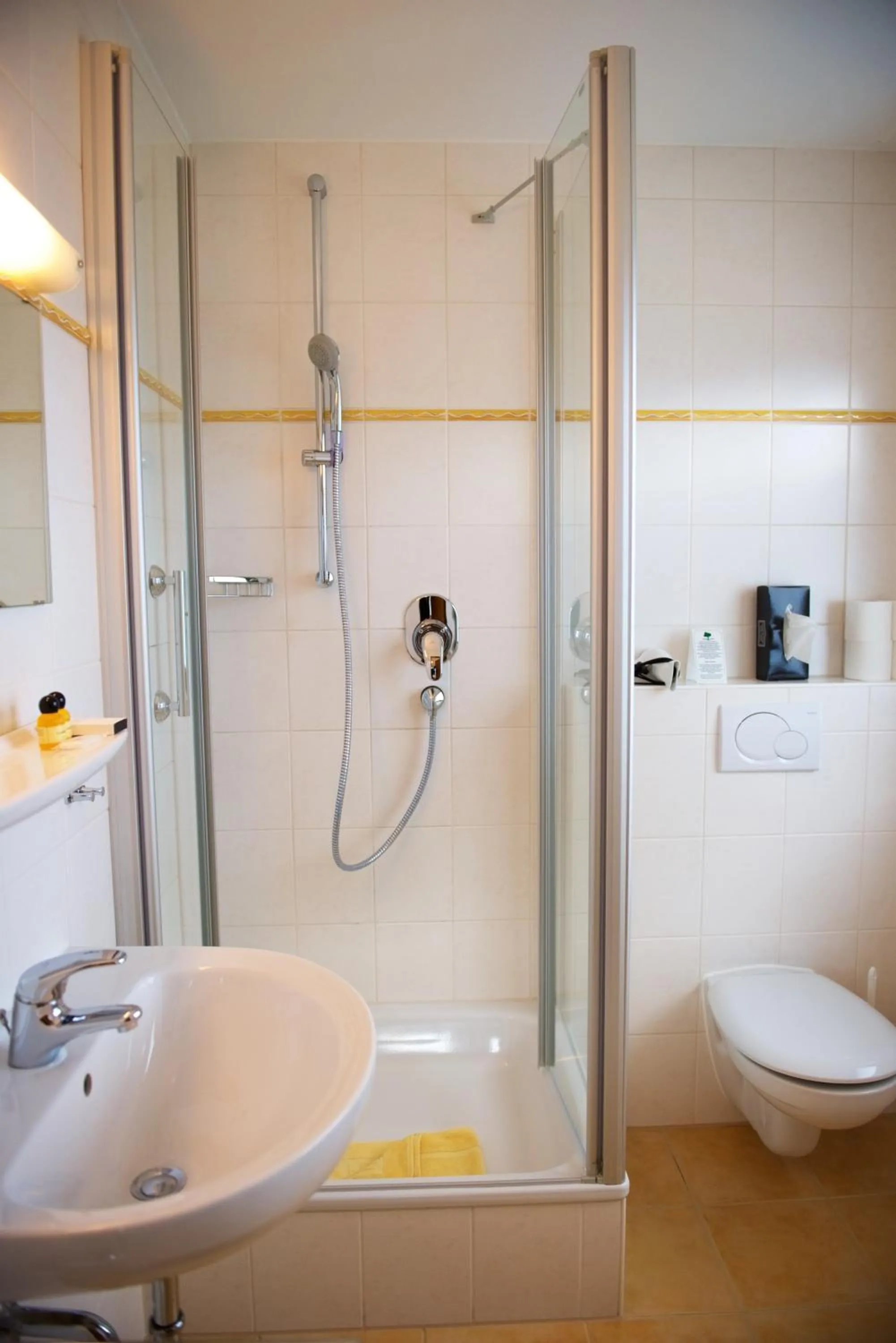 Shower in Hotel Alpenglühn