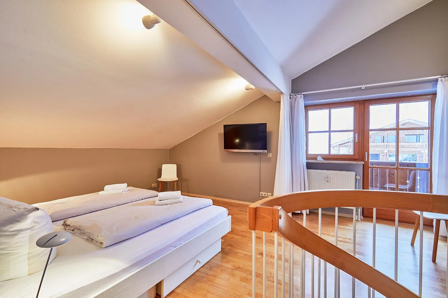 Bed in Ferienwohnung Schencking 1