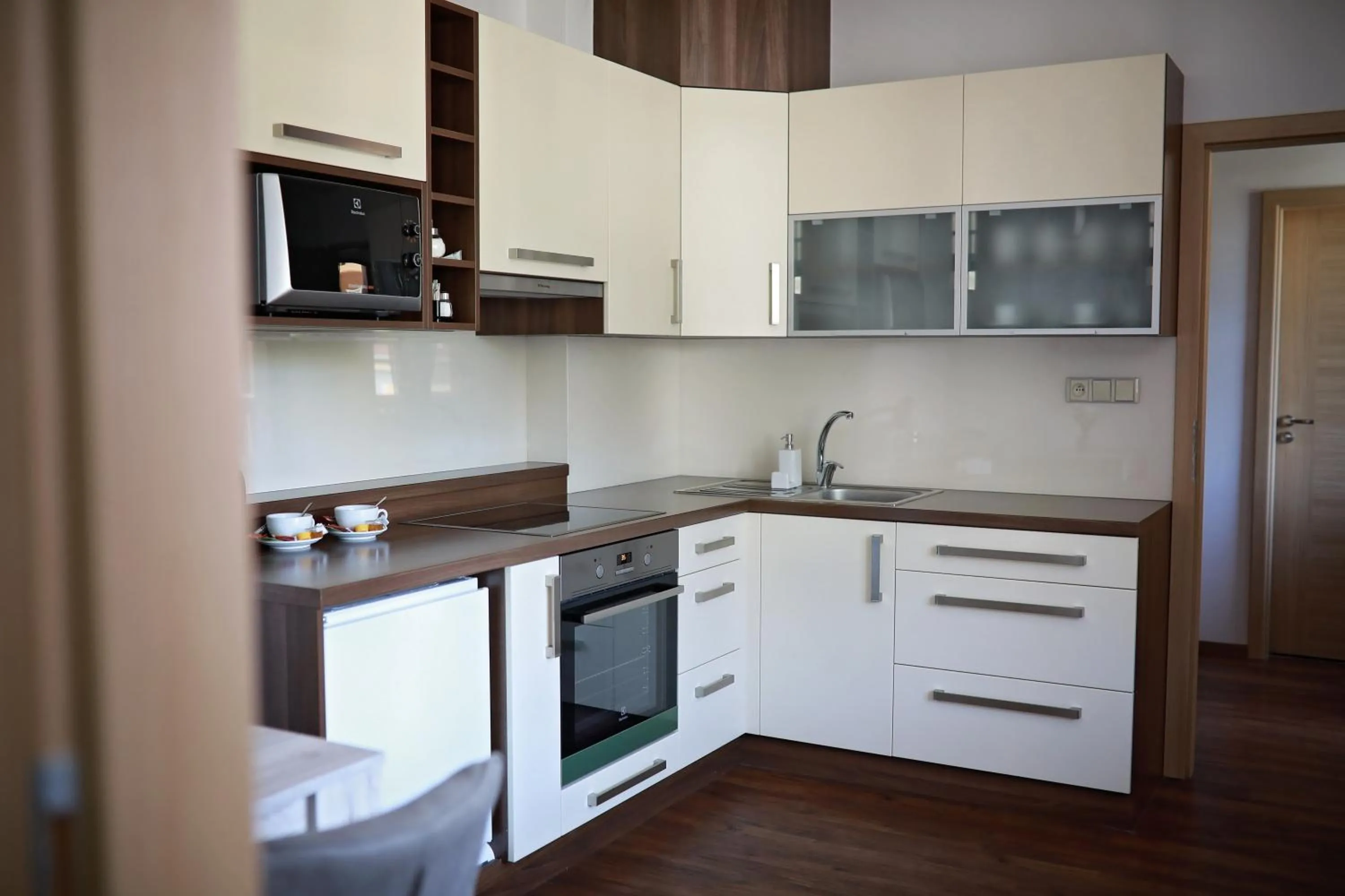 Kitchen or kitchenette in Penzion Sokolská