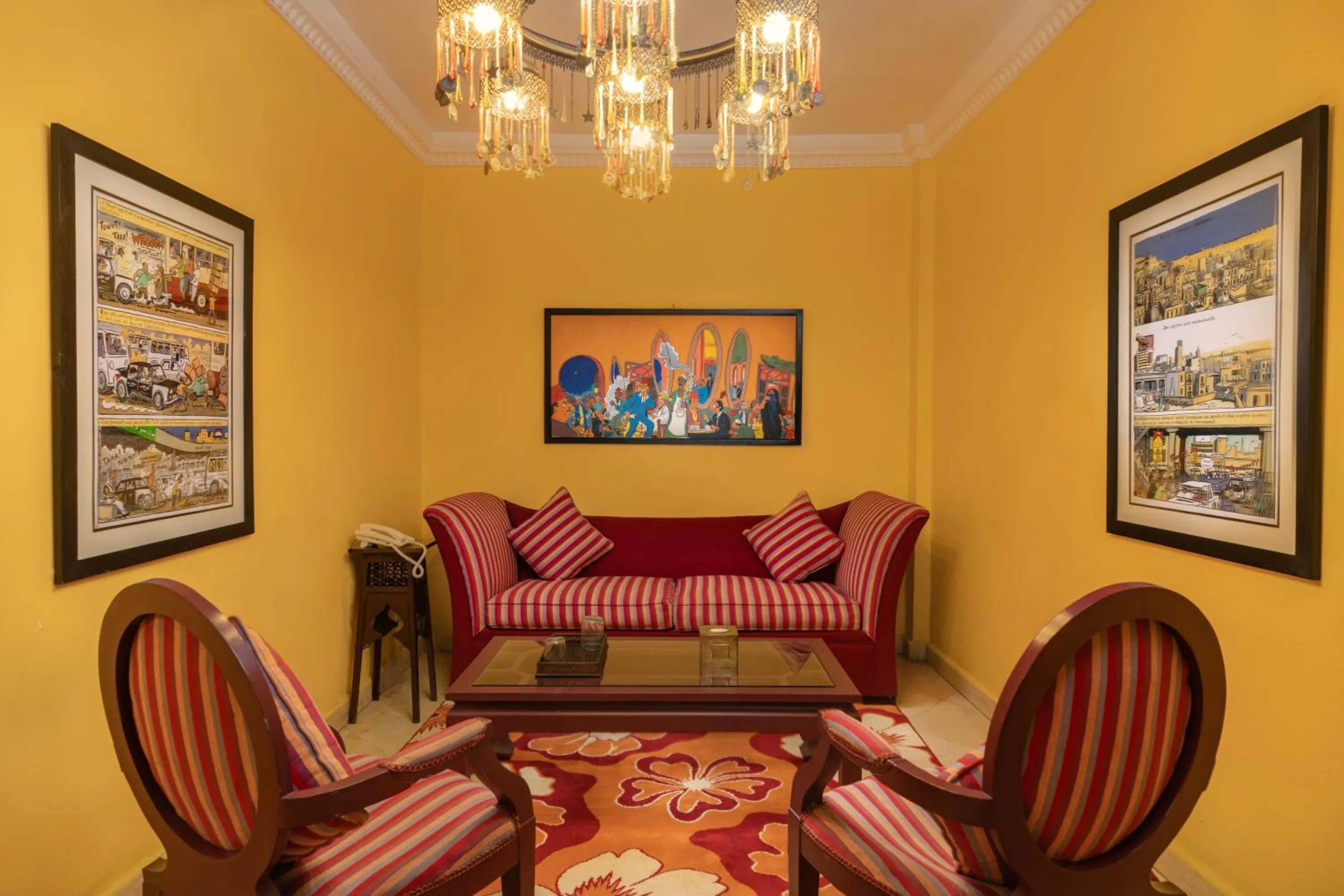 Living room in Le Riad Hotel de Charme