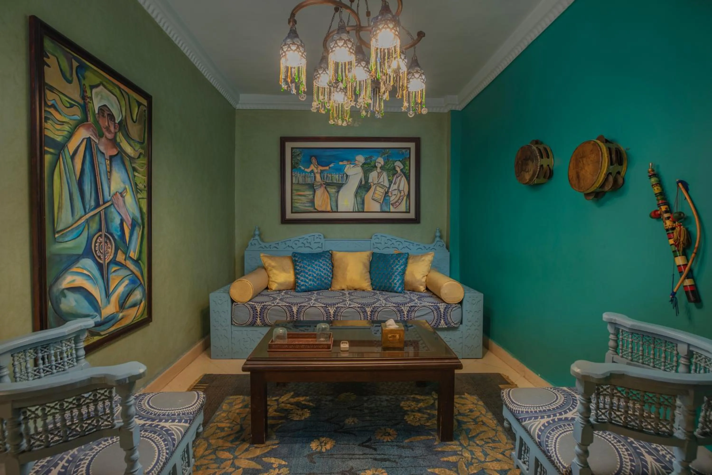 Living room in Le Riad Hotel de Charme