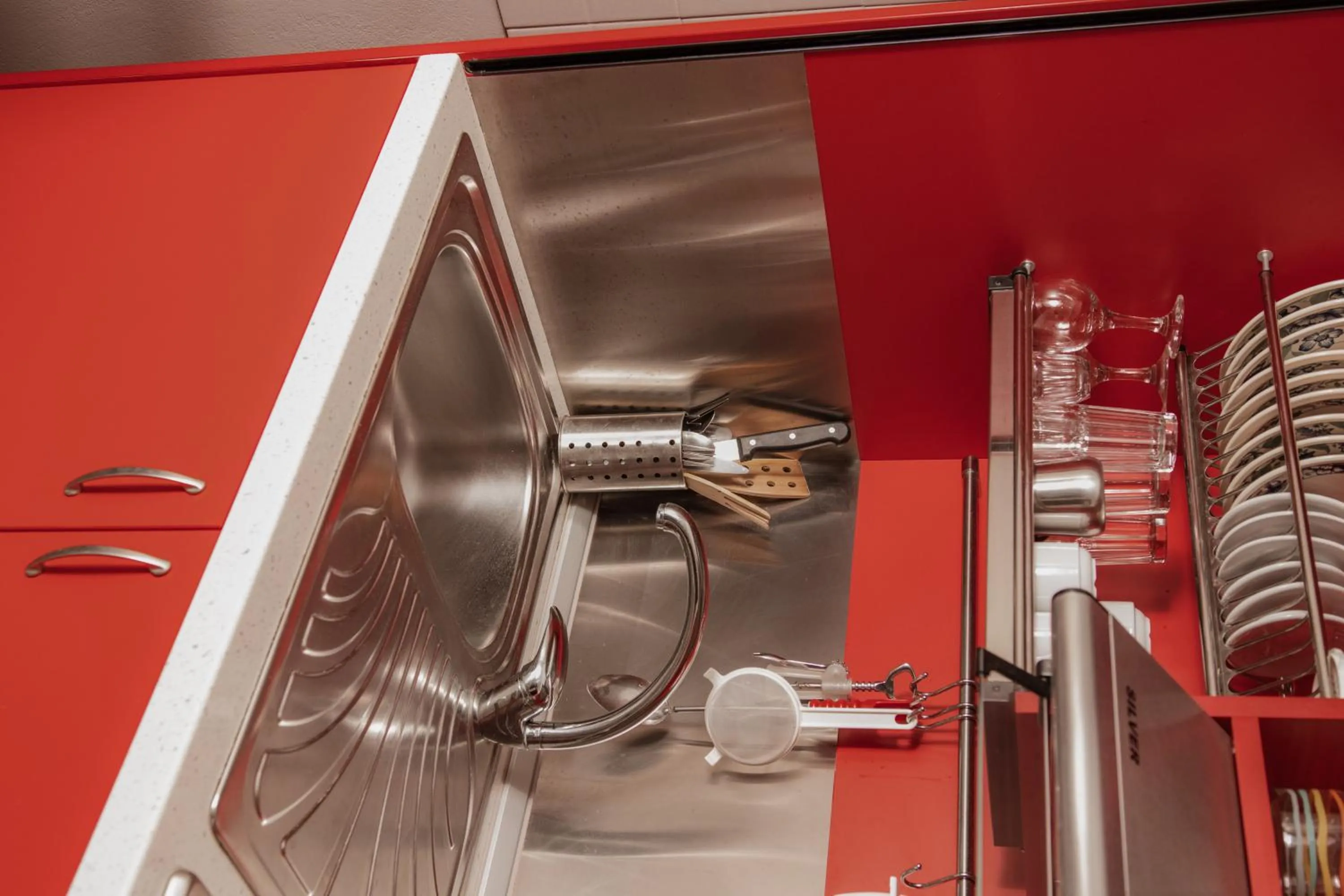 Kitchen or kitchenette in Anna Katerina Apartments