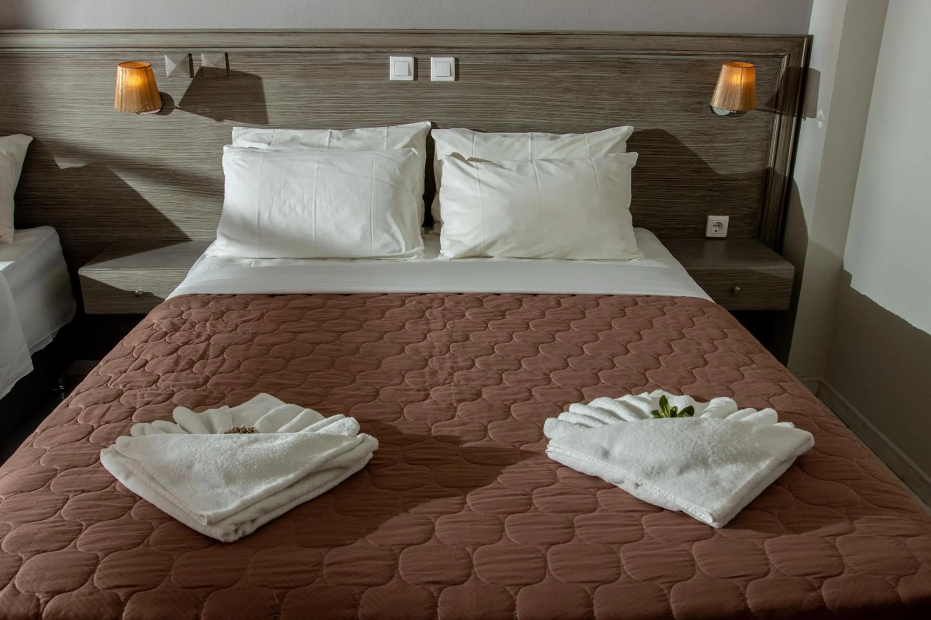 Bed in Anna Katerina Apartments