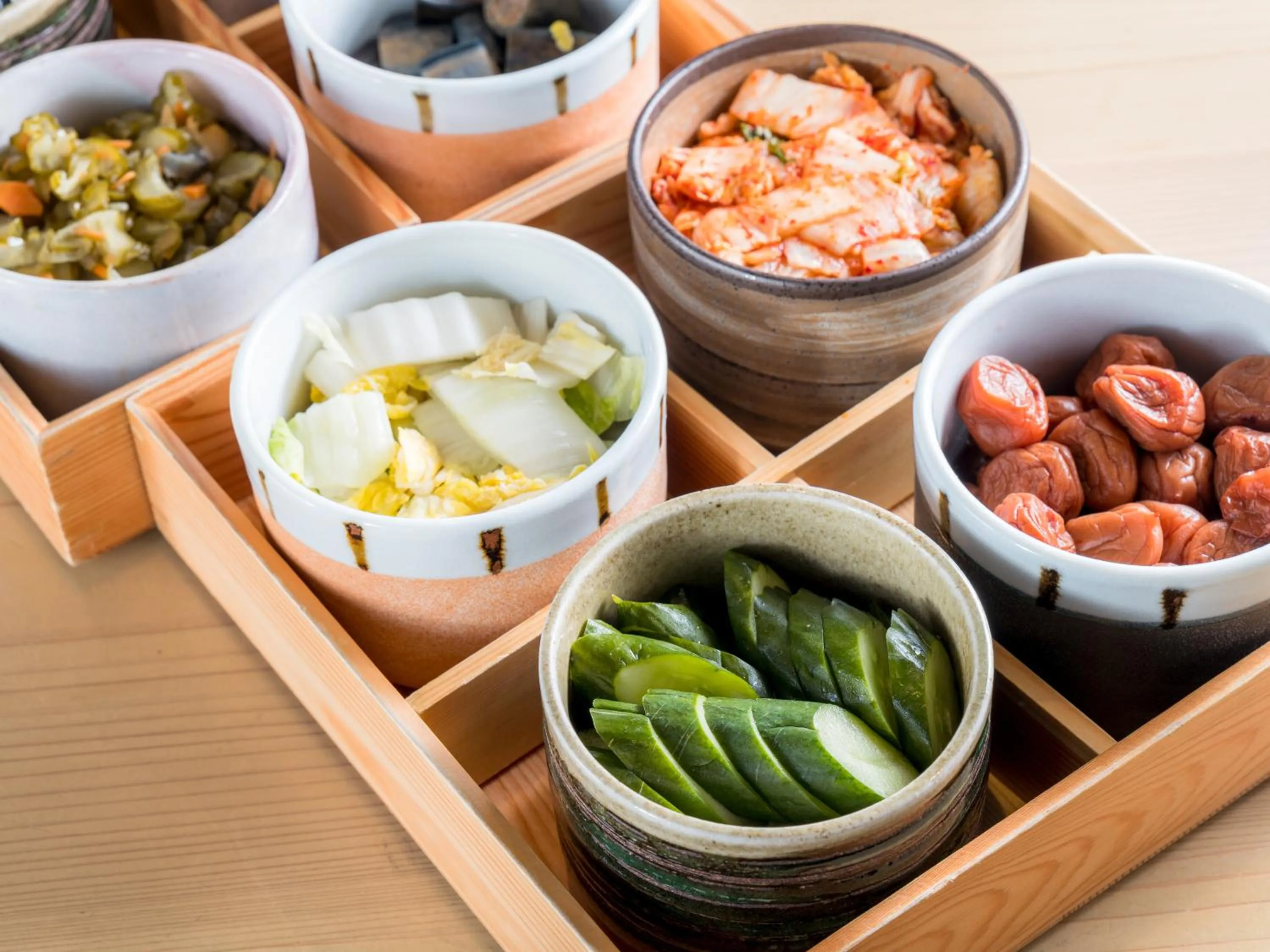 Buffet breakfast in Super Hotel Premier Musashi Kosugi Ekimae