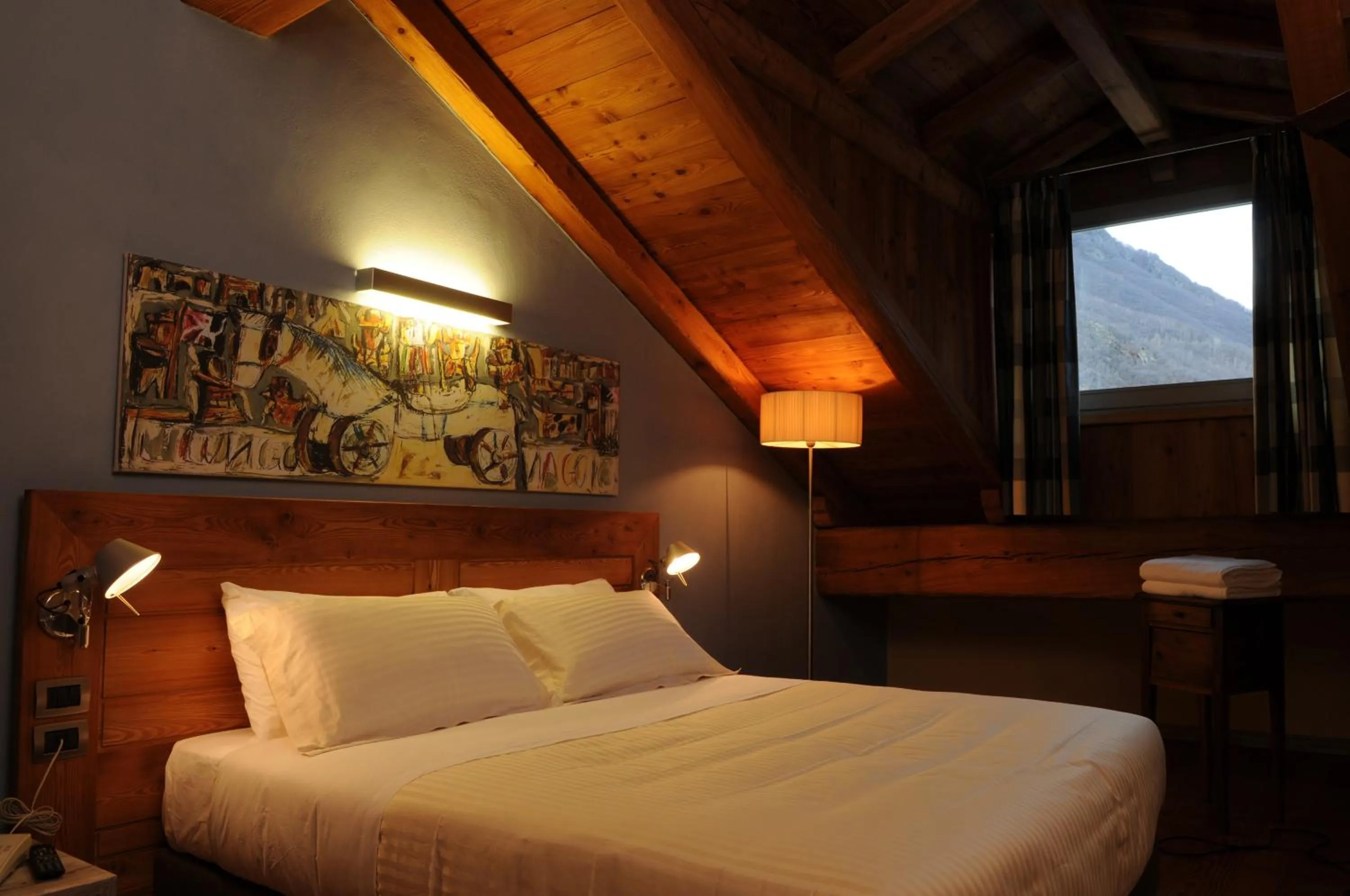 Bed in Hotel Ad Gallias