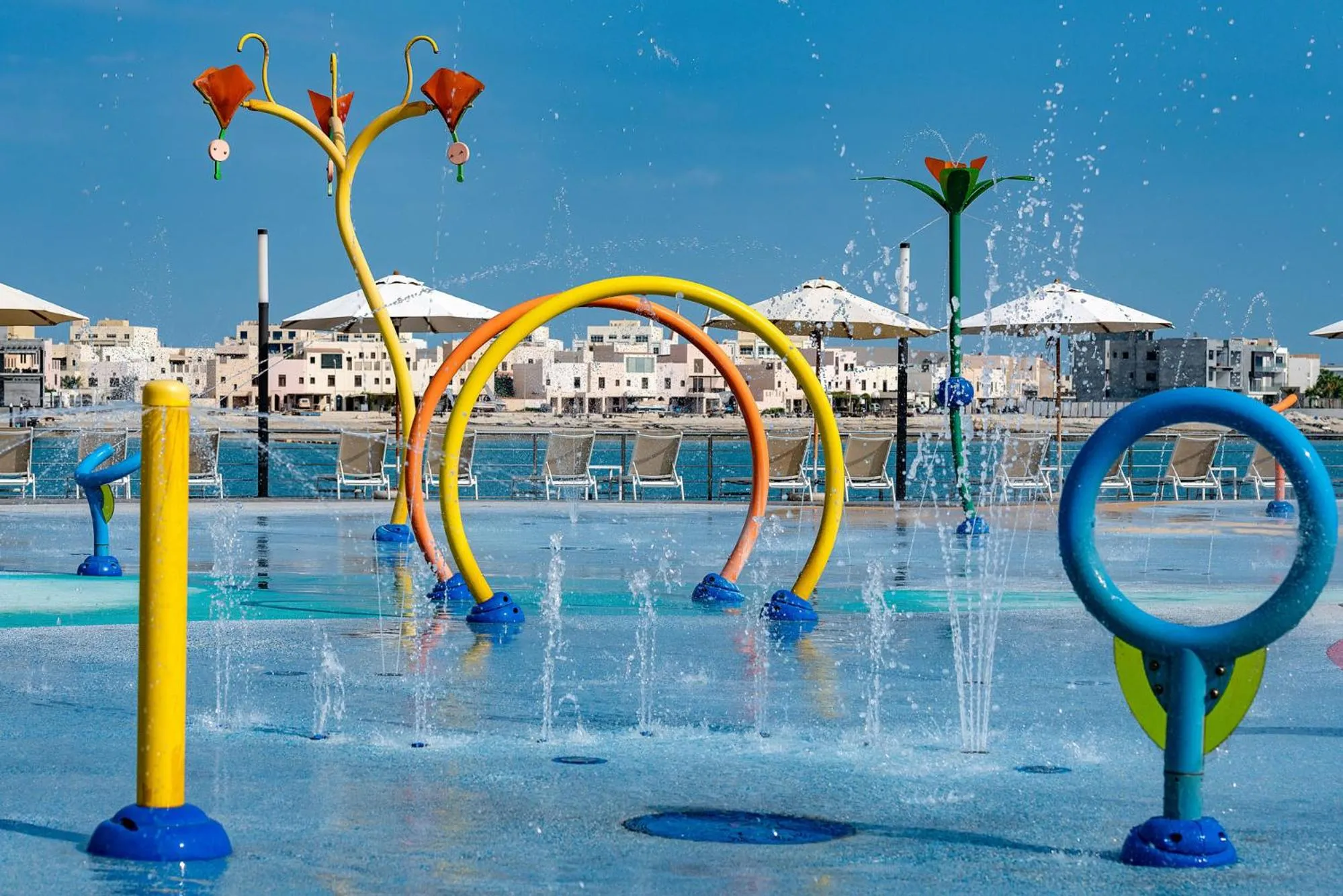 Aqua park in The Grove Resort Bahrain