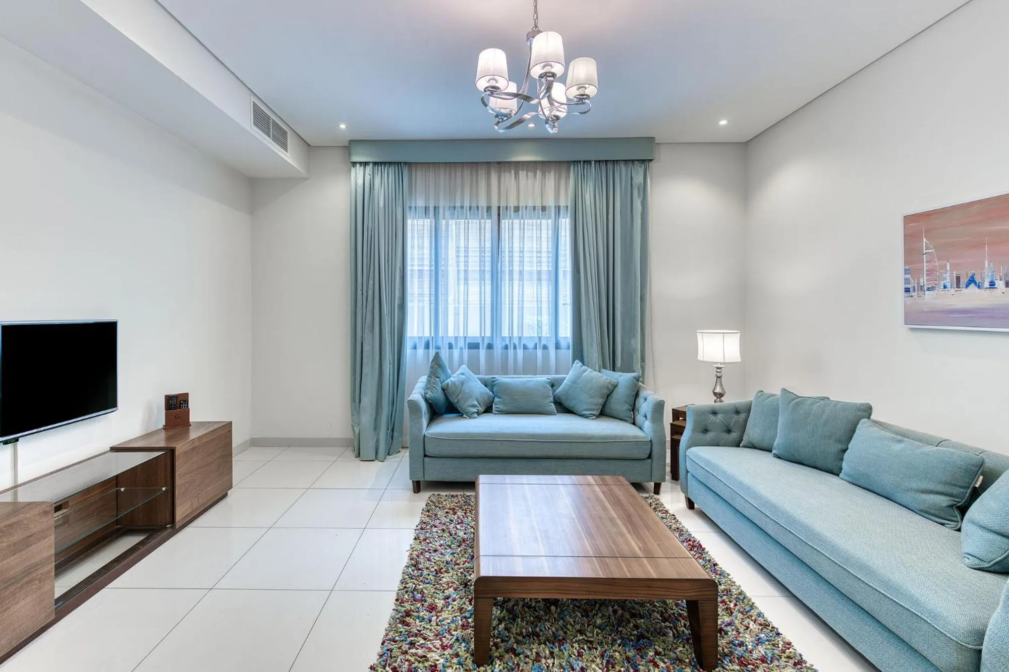 Seating area in The Grove Resort Bahrain