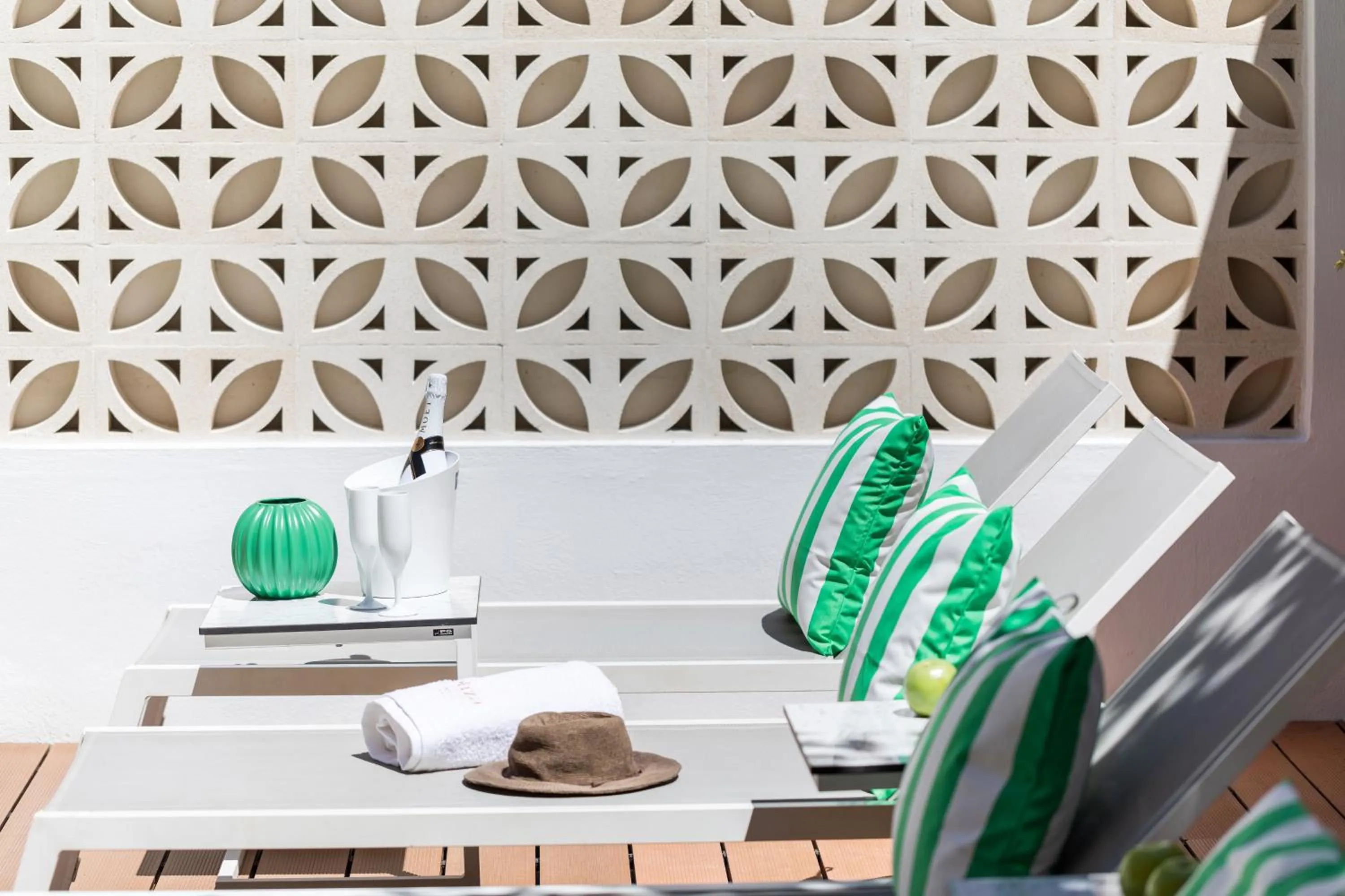 sunbed in Eliza Hotel by Panel Hospitality