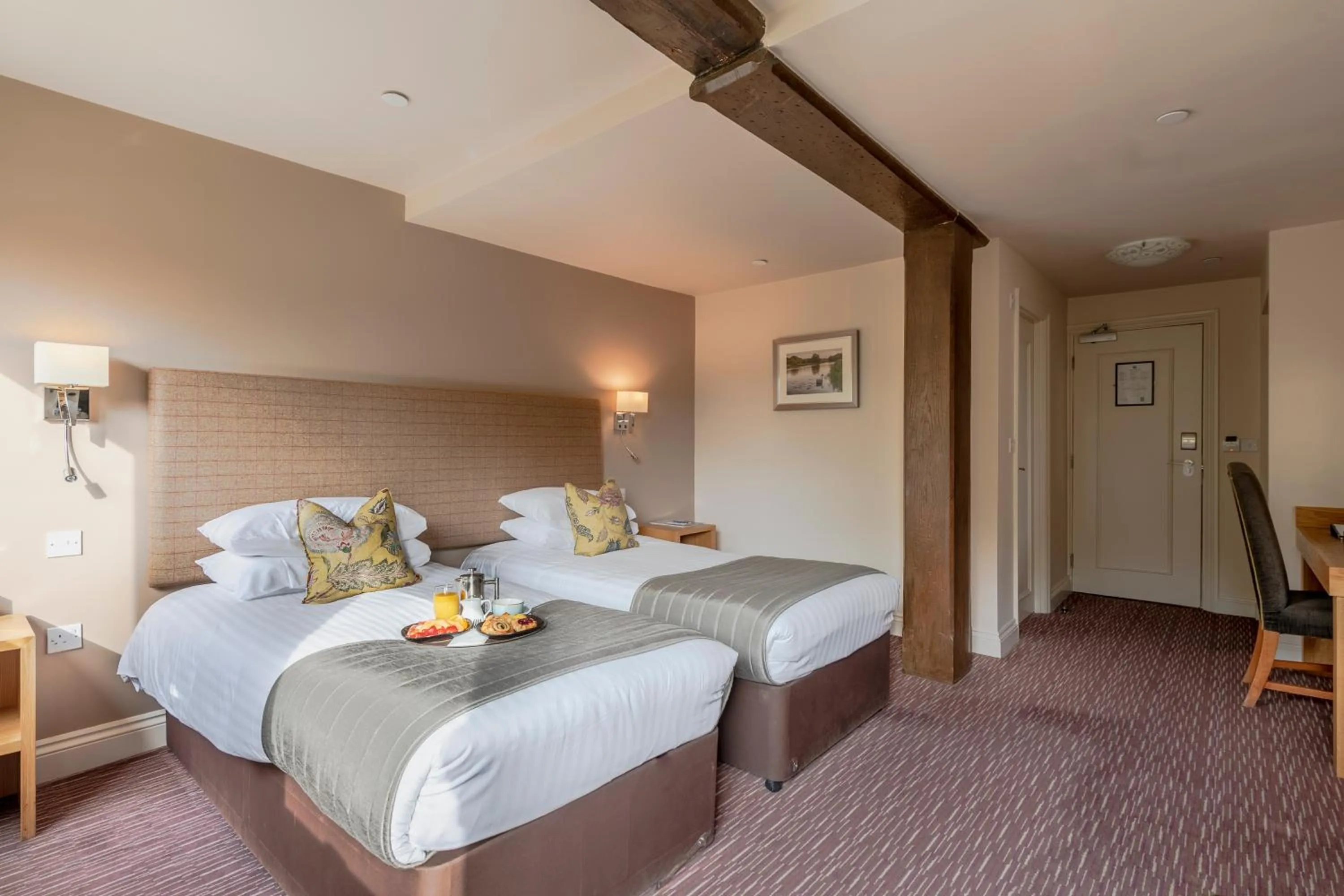 Photo of the whole room, Bed in The Mill Hotel Sudbury