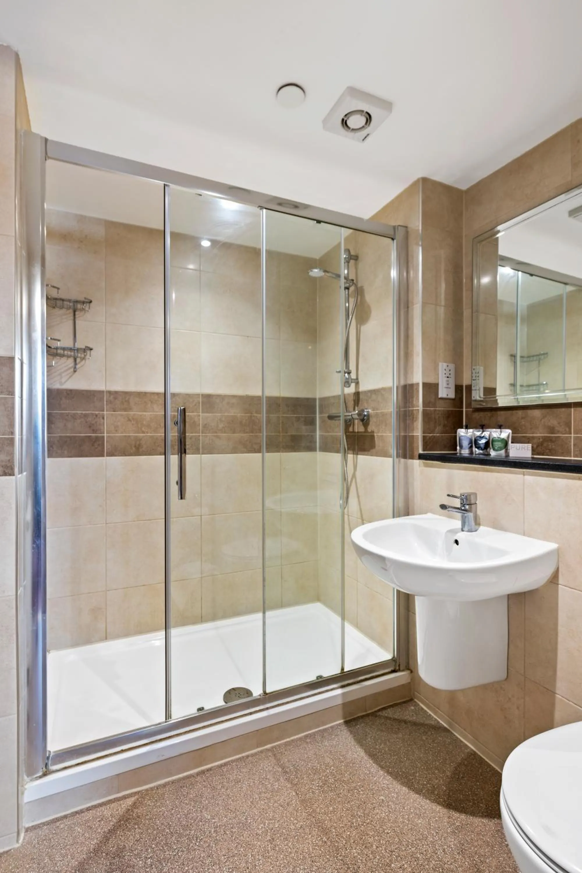 Shower in The Mill Hotel Sudbury