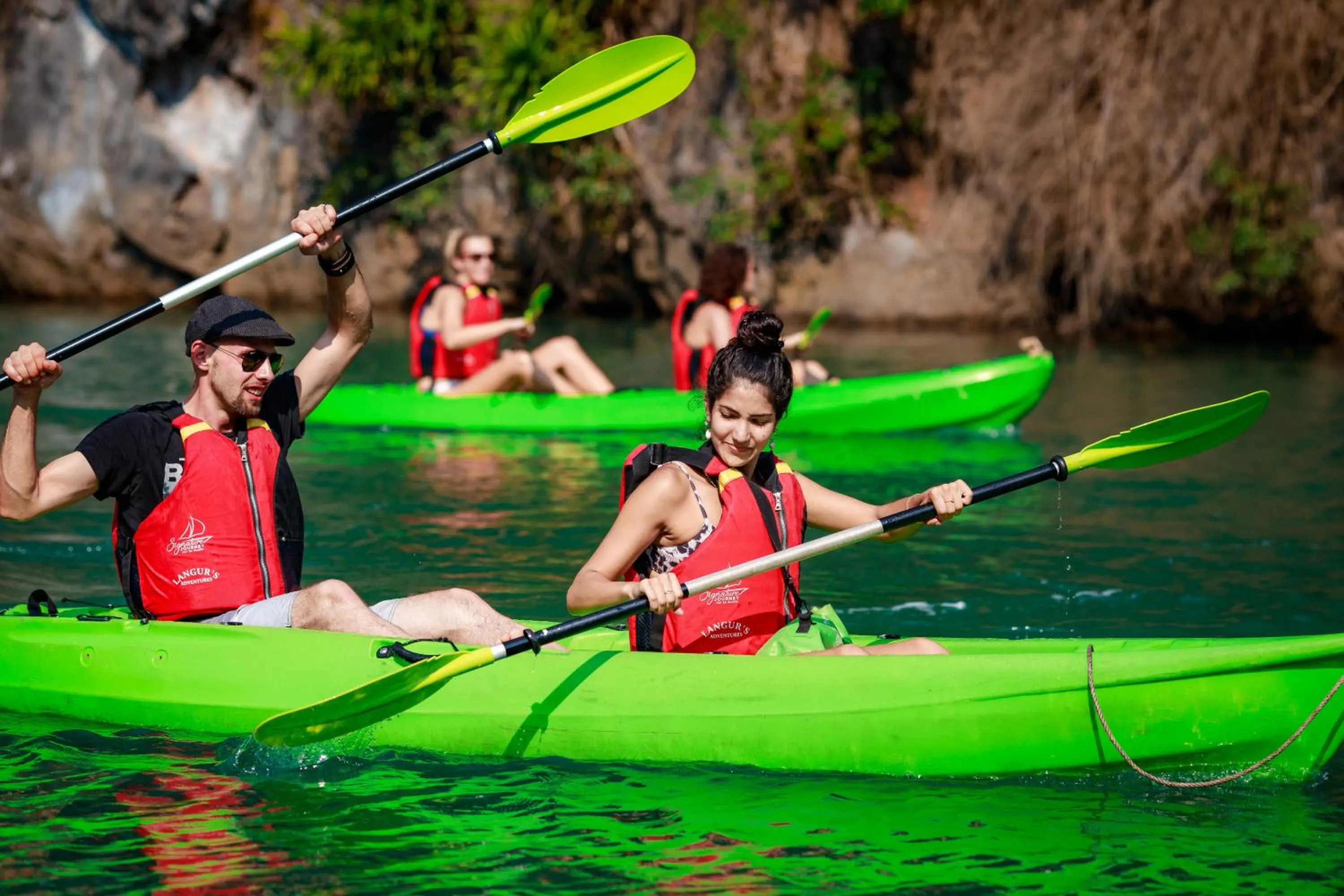 People in Cat Ba Green Hotel