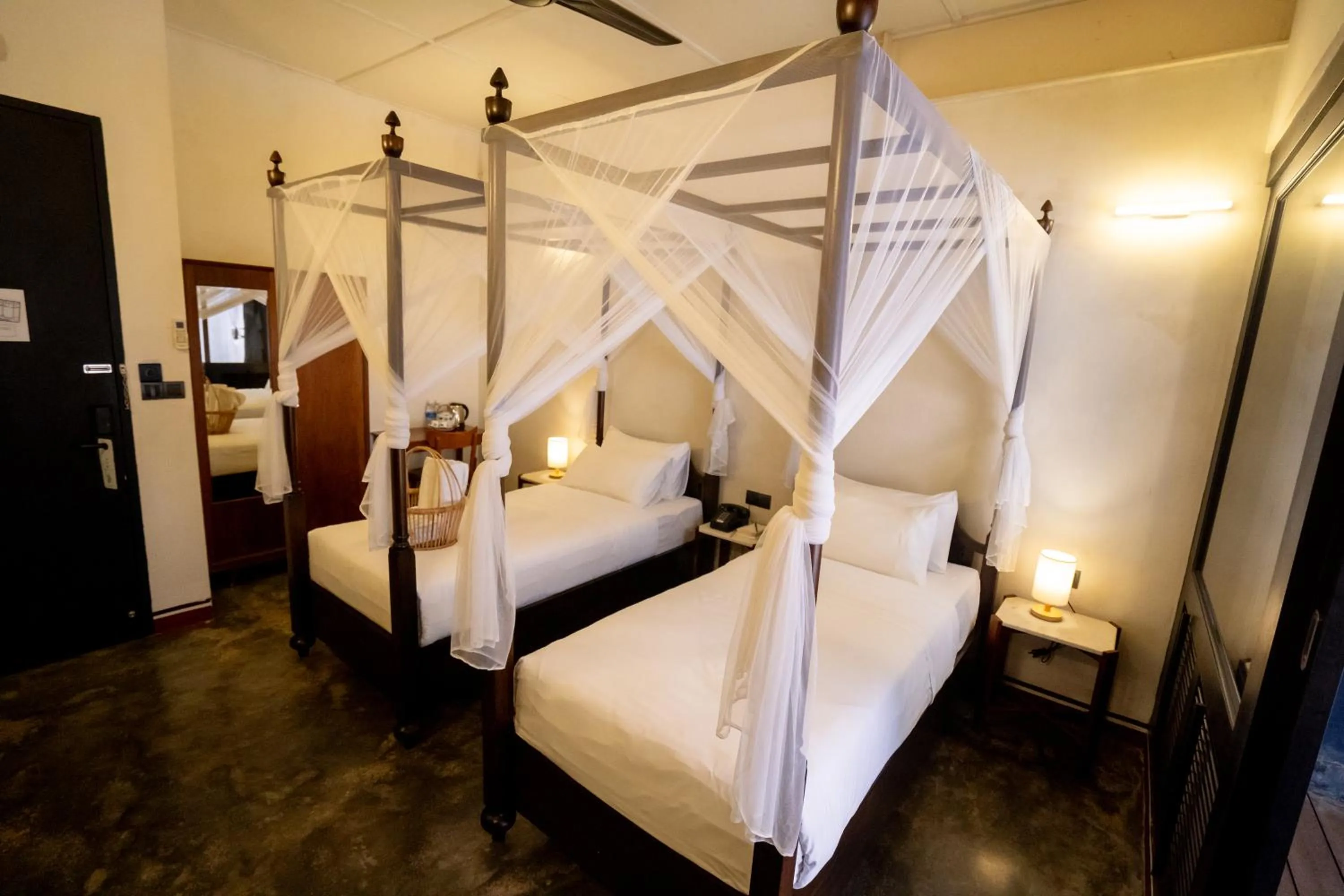 Bed in Tian Jing Hotel