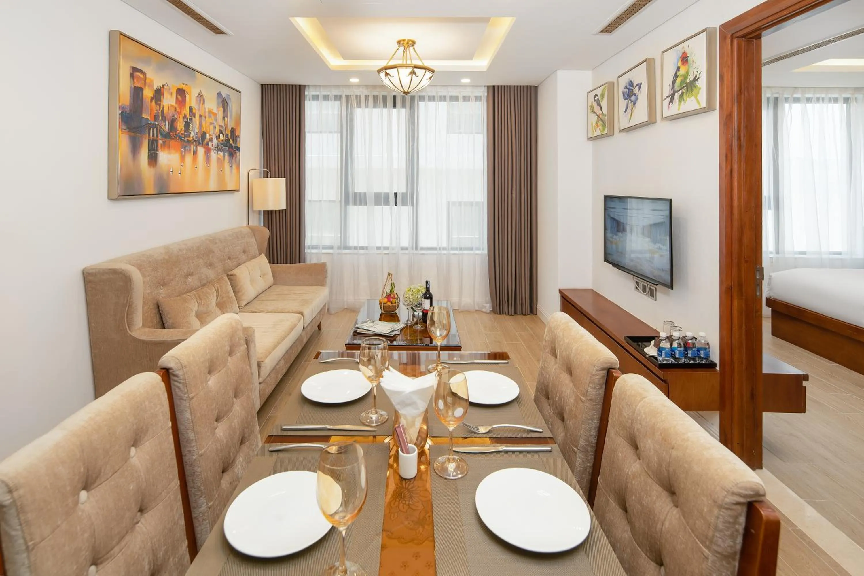 Living room in Paris Deli Danang Beach Hotel