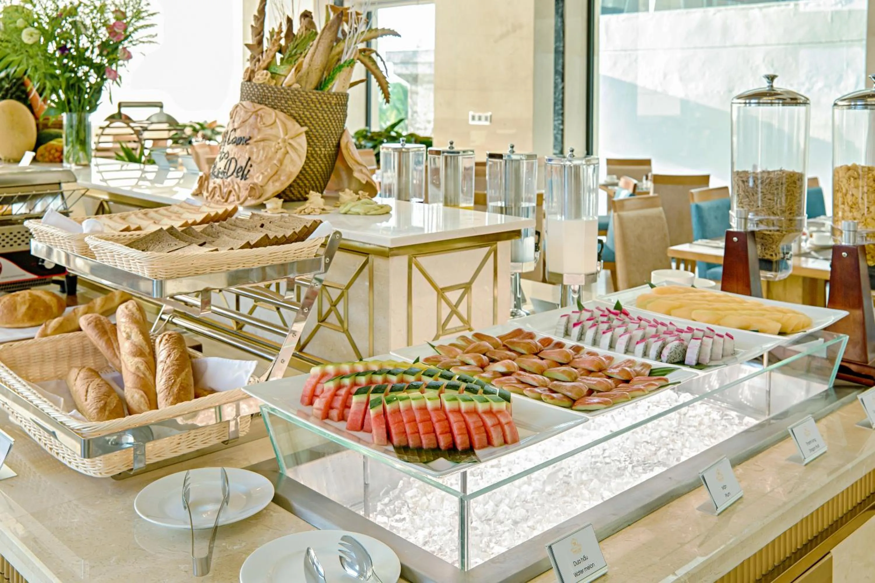 Buffet breakfast in Paris Deli Danang Beach Hotel